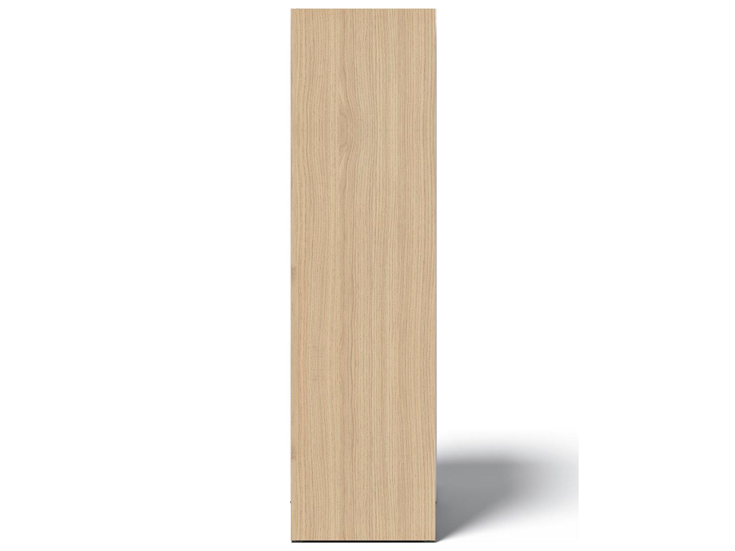 TemaHome Ella Melamine Light Oak & Pure White Bookcase