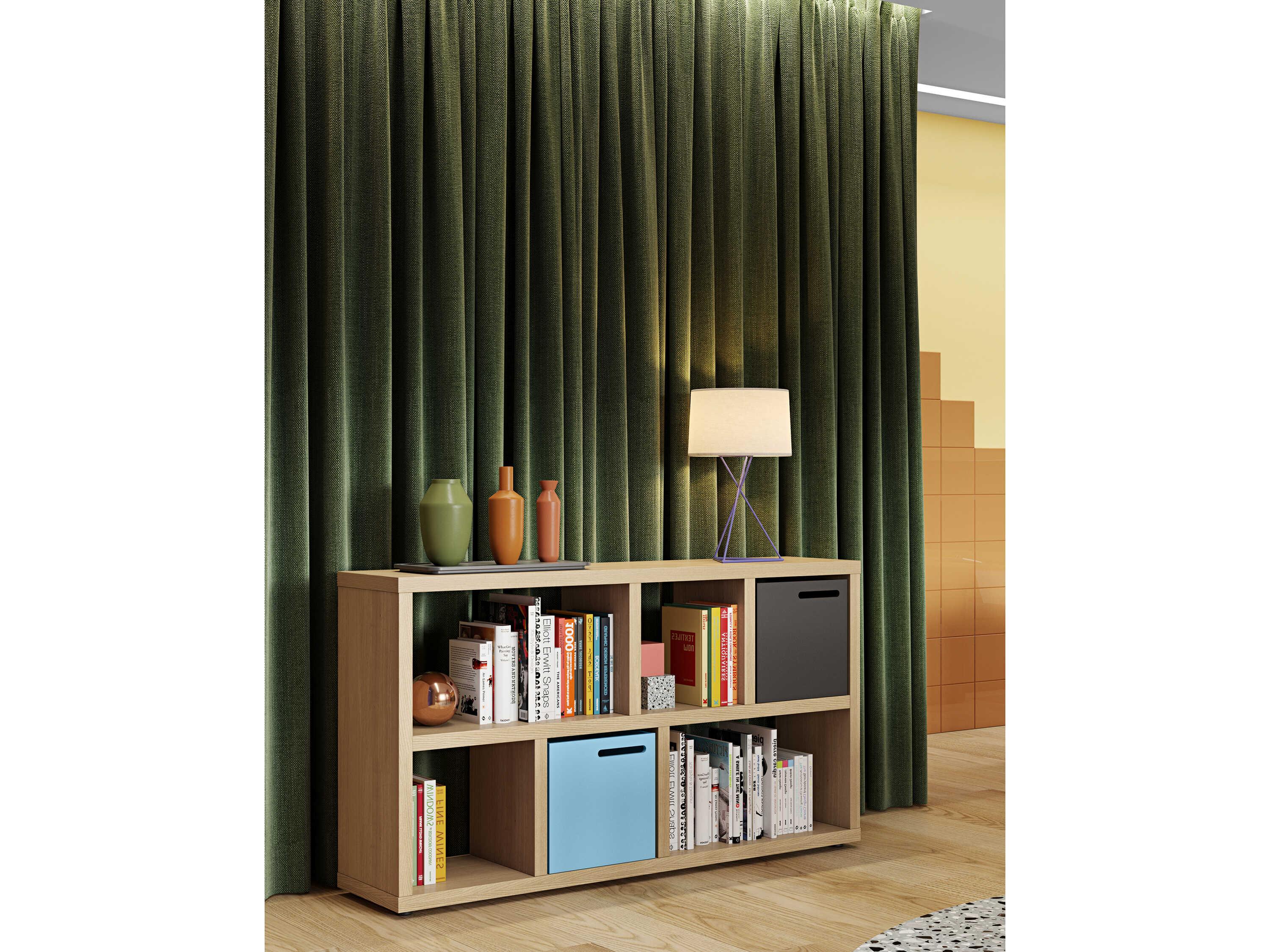 TemaHome Berlin Rectangular Wood Oak Console Table