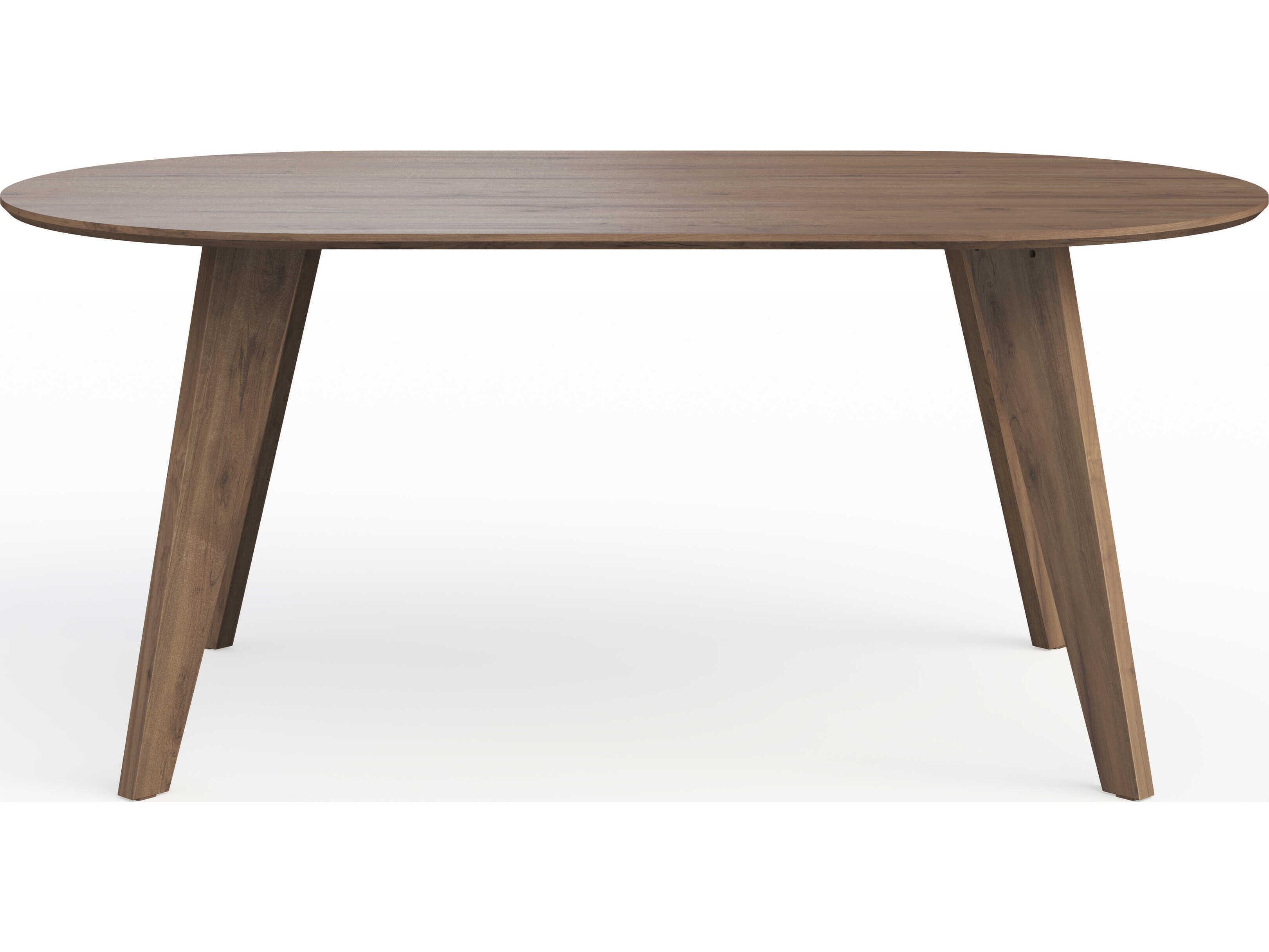 TemaHome Lago Oval Wood Walnut Veneer Dining Table