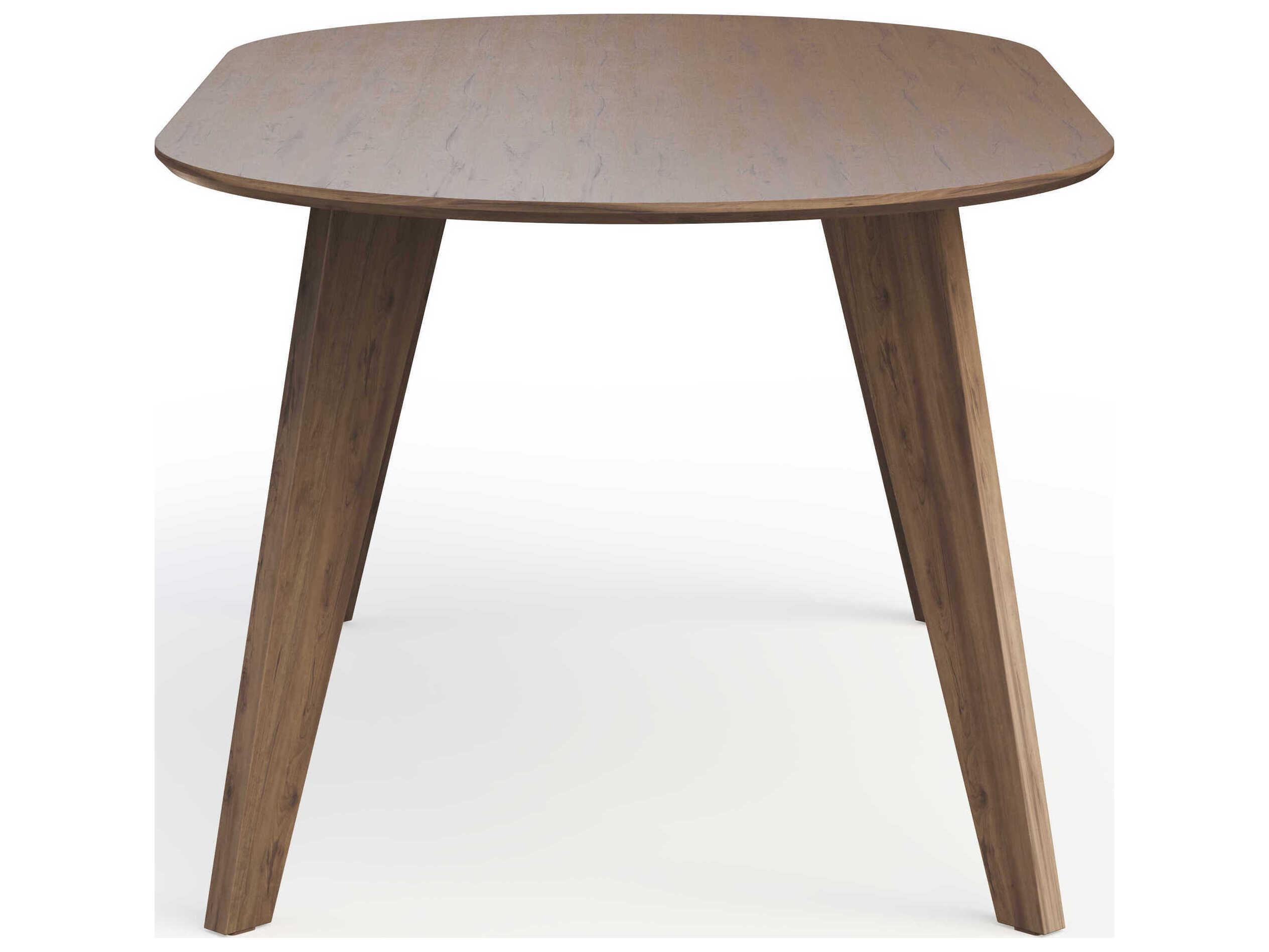 TemaHome Lago Oval Wood Walnut Veneer Dining Table
