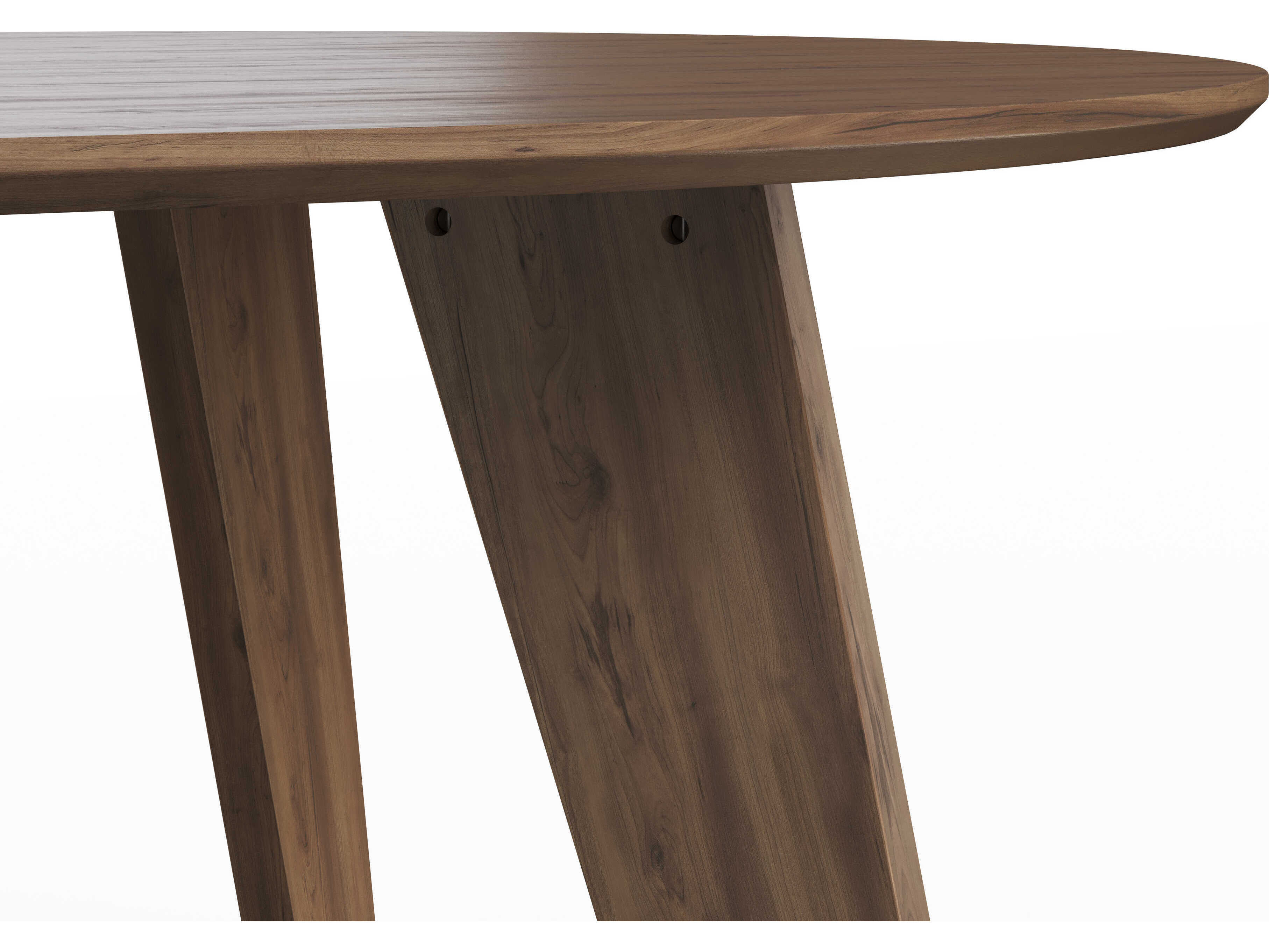 TemaHome Lago Oval Wood Walnut Veneer Dining Table