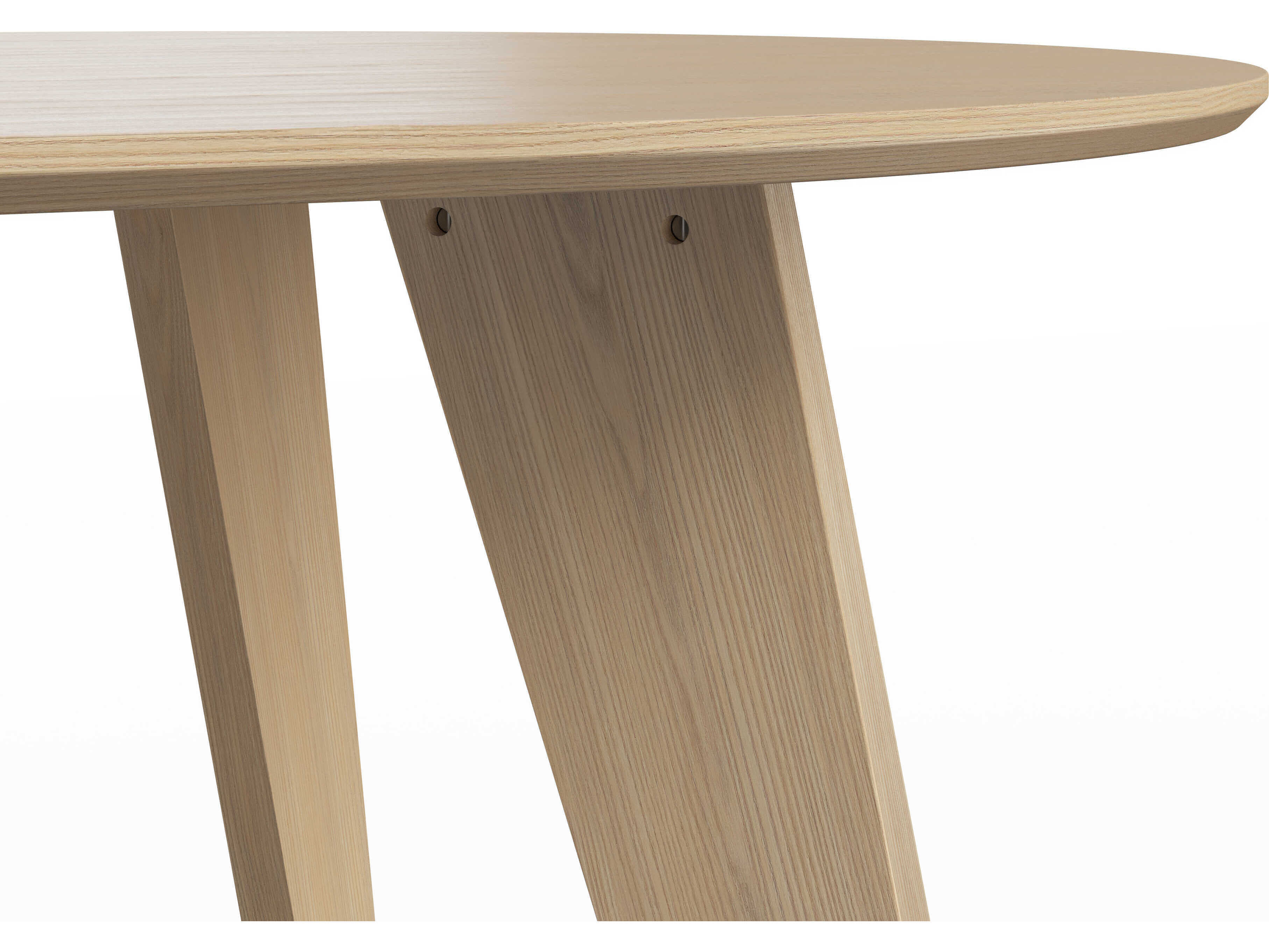 TemaHome Lago Oval Wood Light Oak Veneer Dining Table