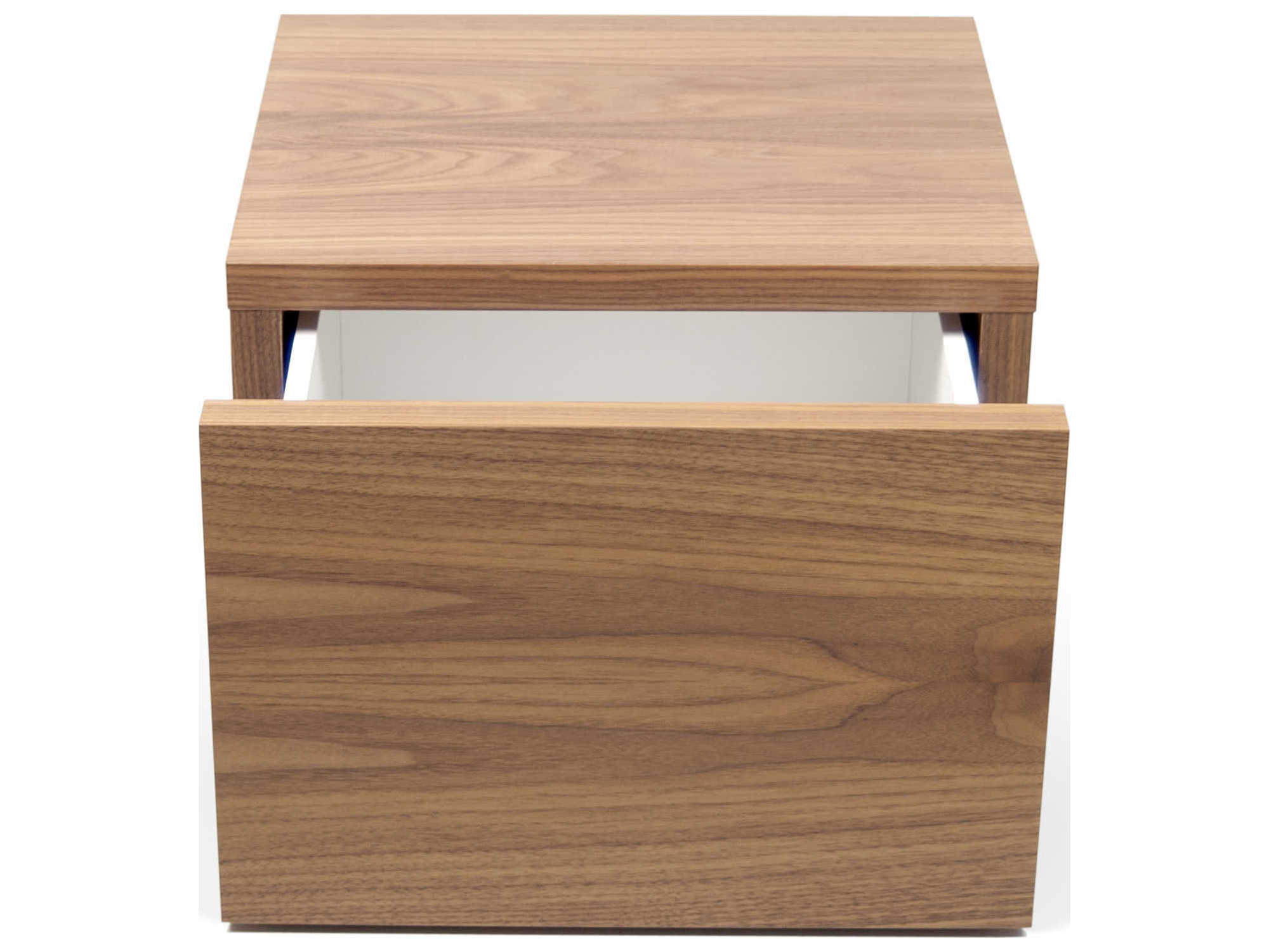 TemaHome Float 1-Drawer Brown Nightstand