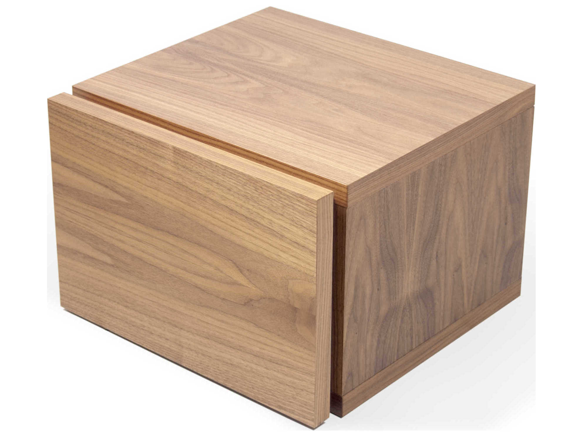 TemaHome Float 1-Drawer Brown Nightstand