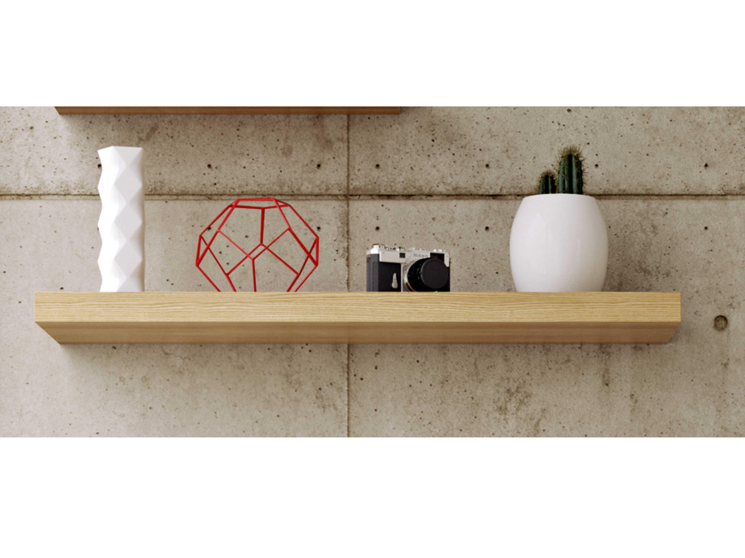 TemaHome Balda Oak 35" Wall Shelf