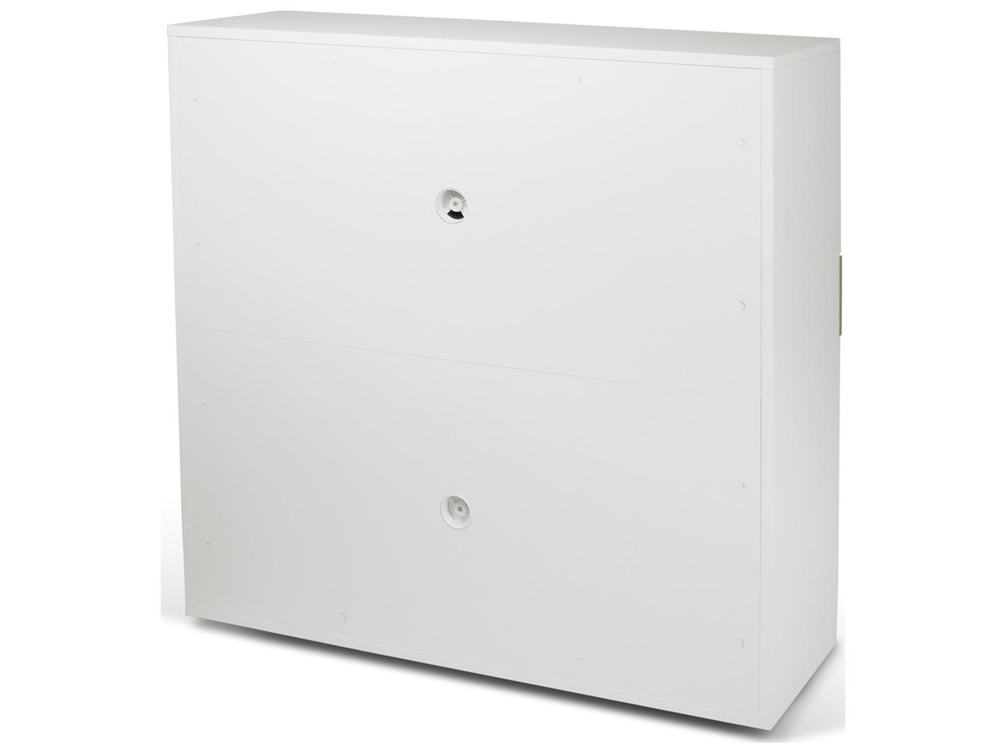 TemaHome Focus Pure White Oak Armoire Desk