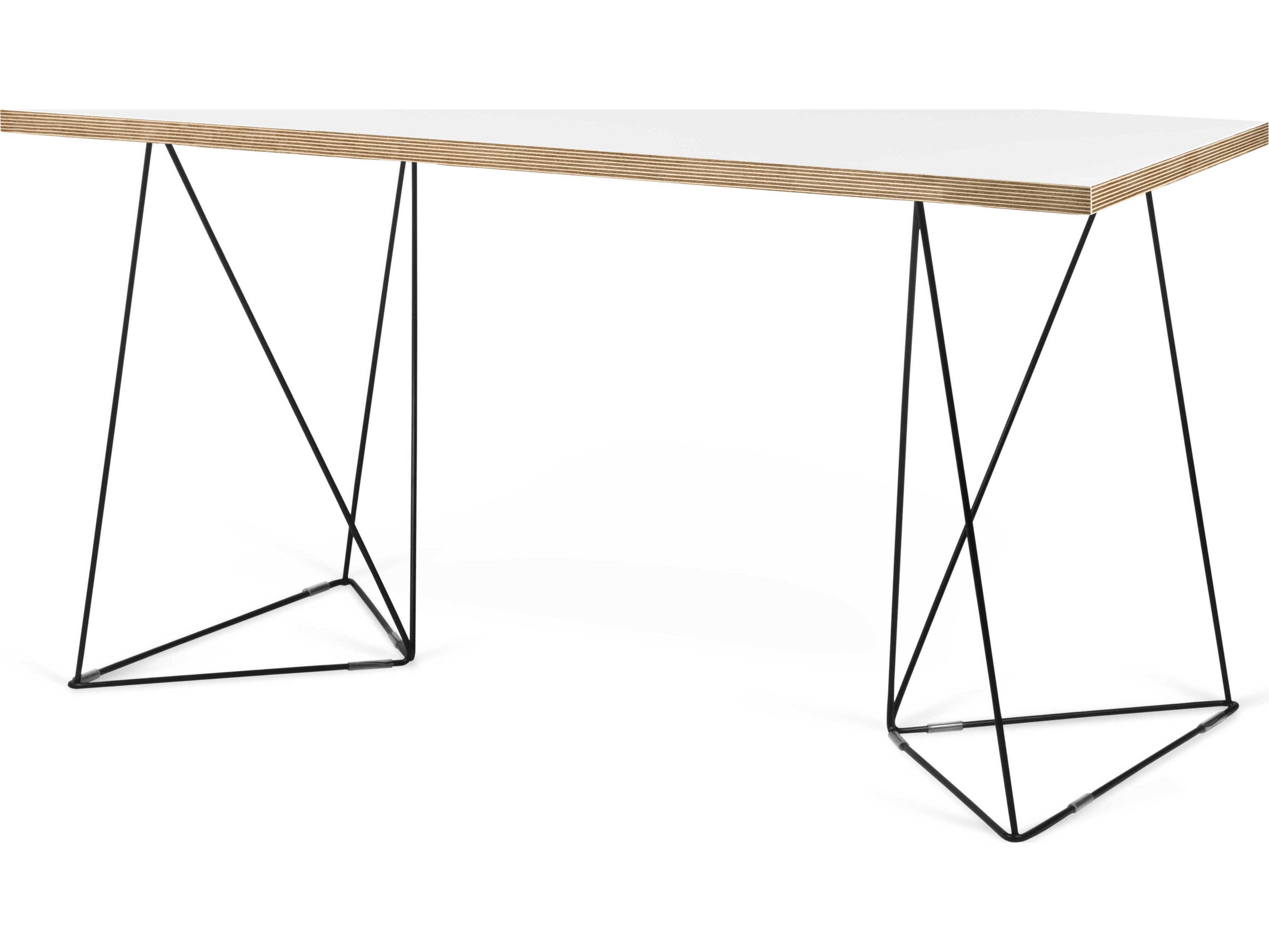 TemaHome Flow Black Computer Desk