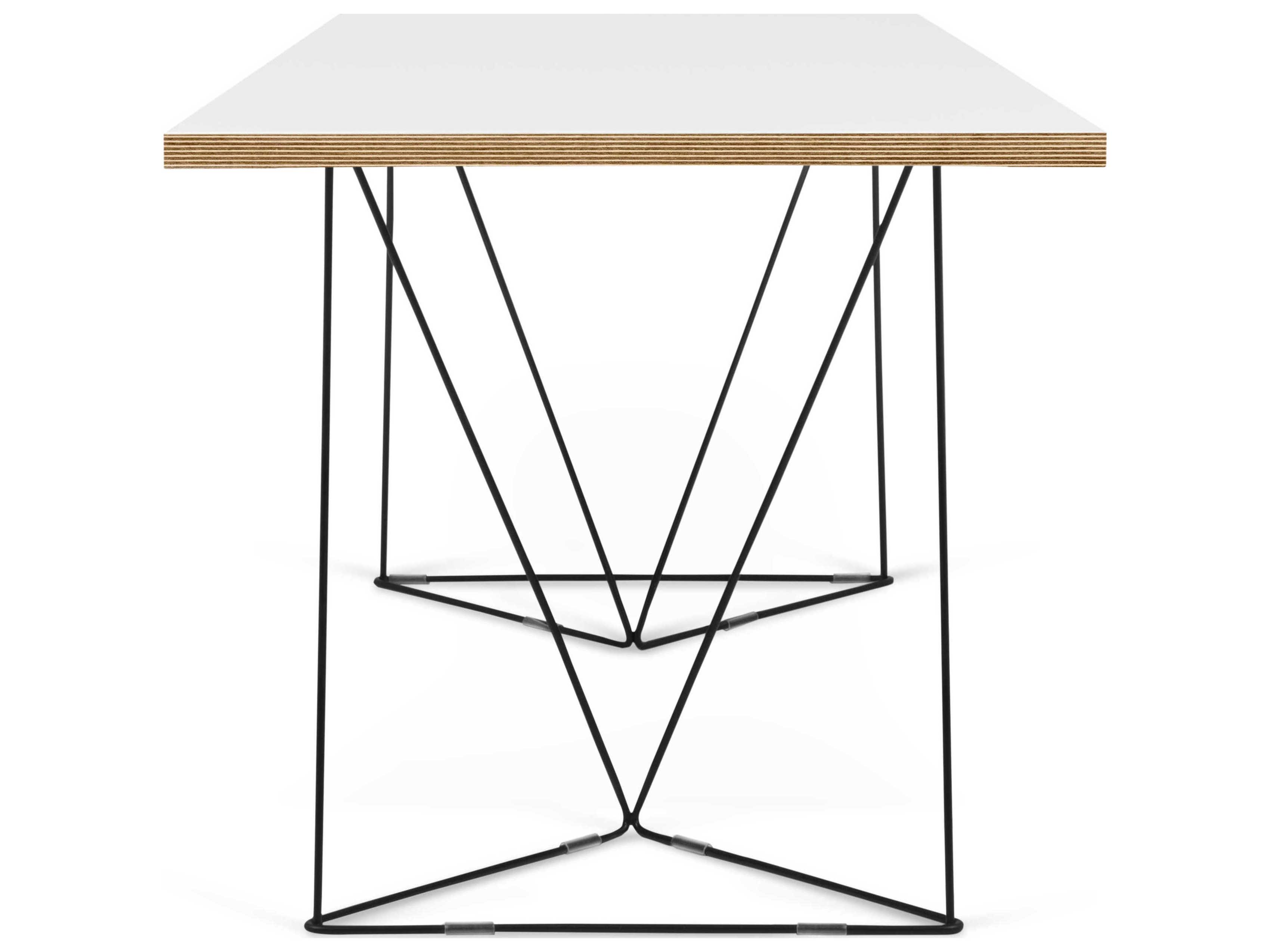 TemaHome Flow Black Computer Desk