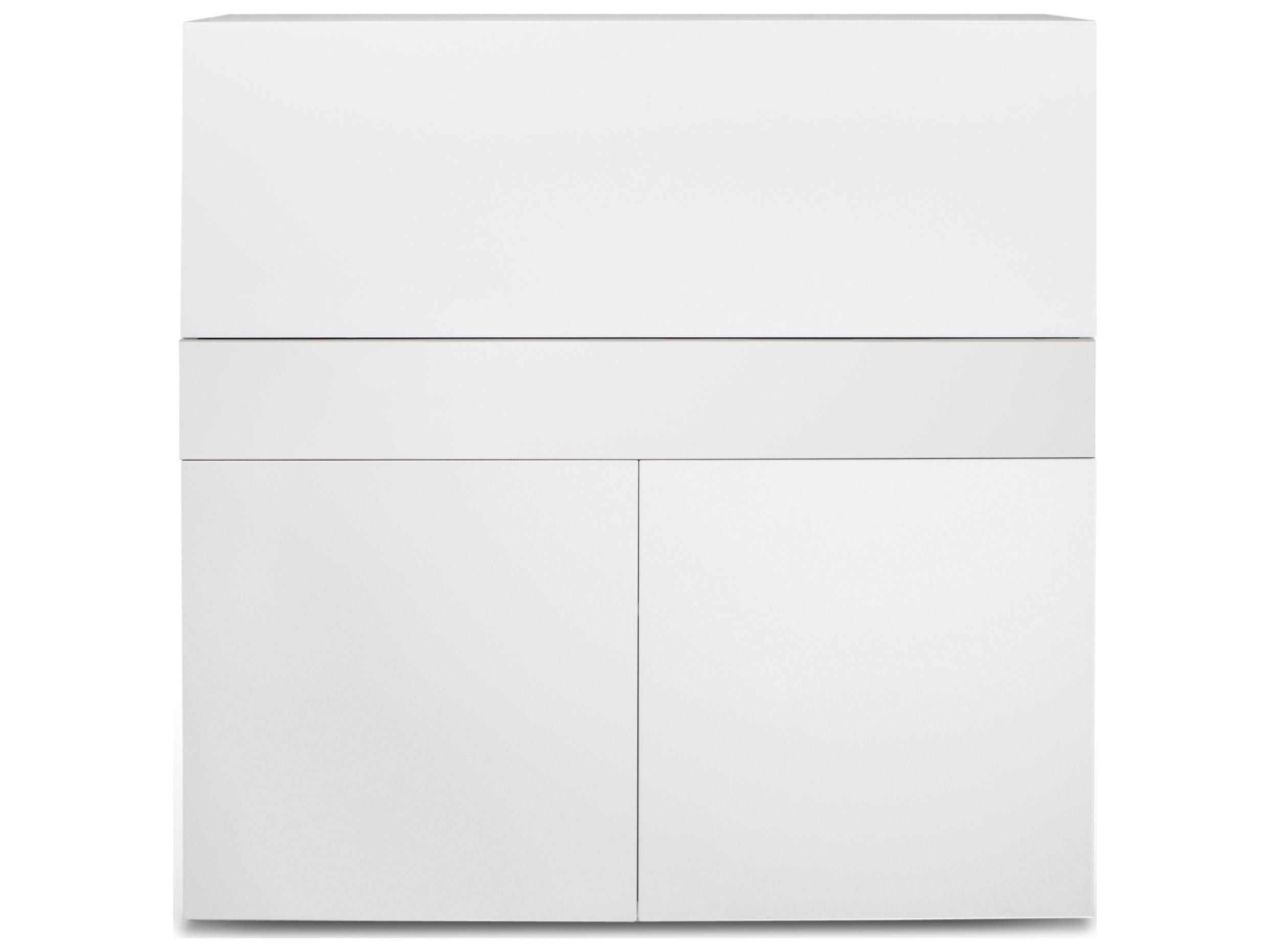 TemaHome Focus Pure White Armoire Desk