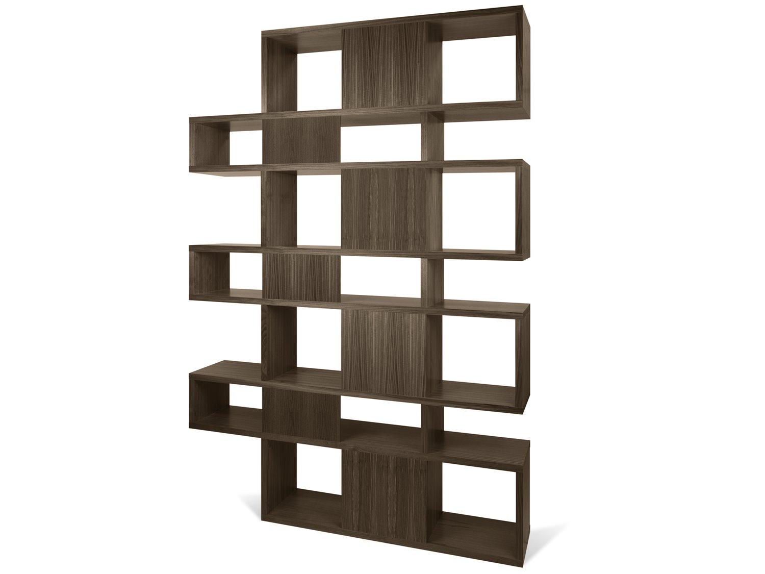 TemaHome London Walnut Frame Backs Bookcase