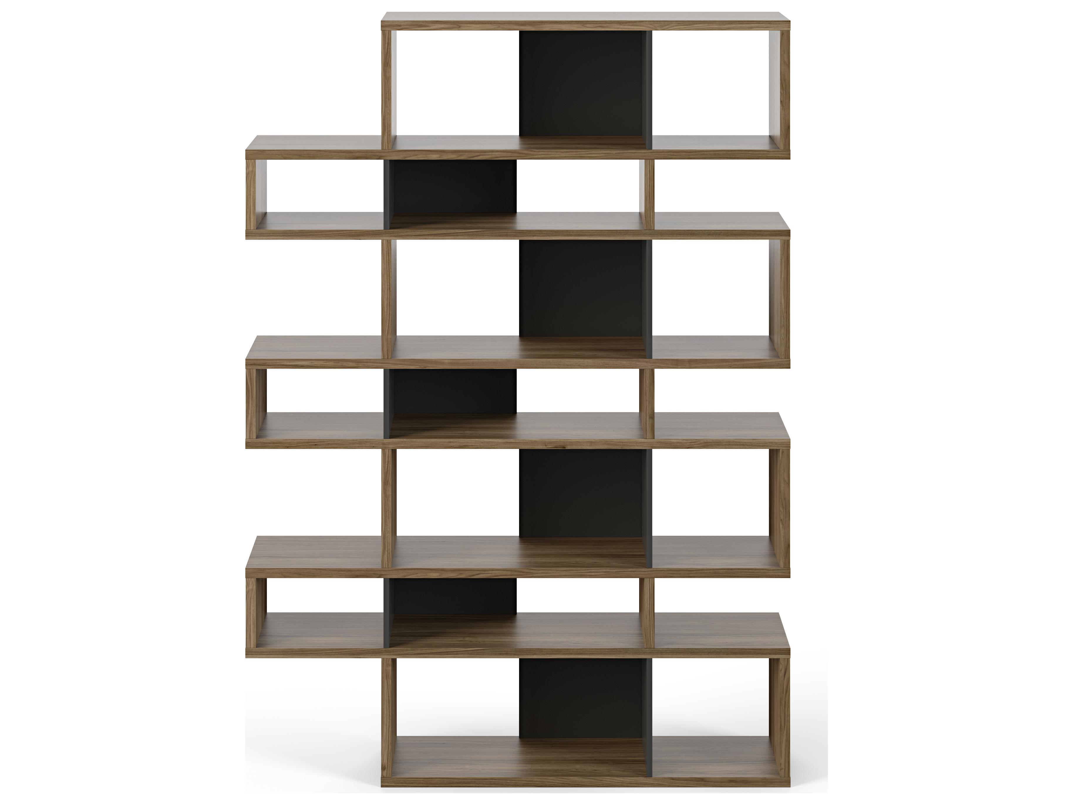 TemaHome London Walnut Frame Bookcase