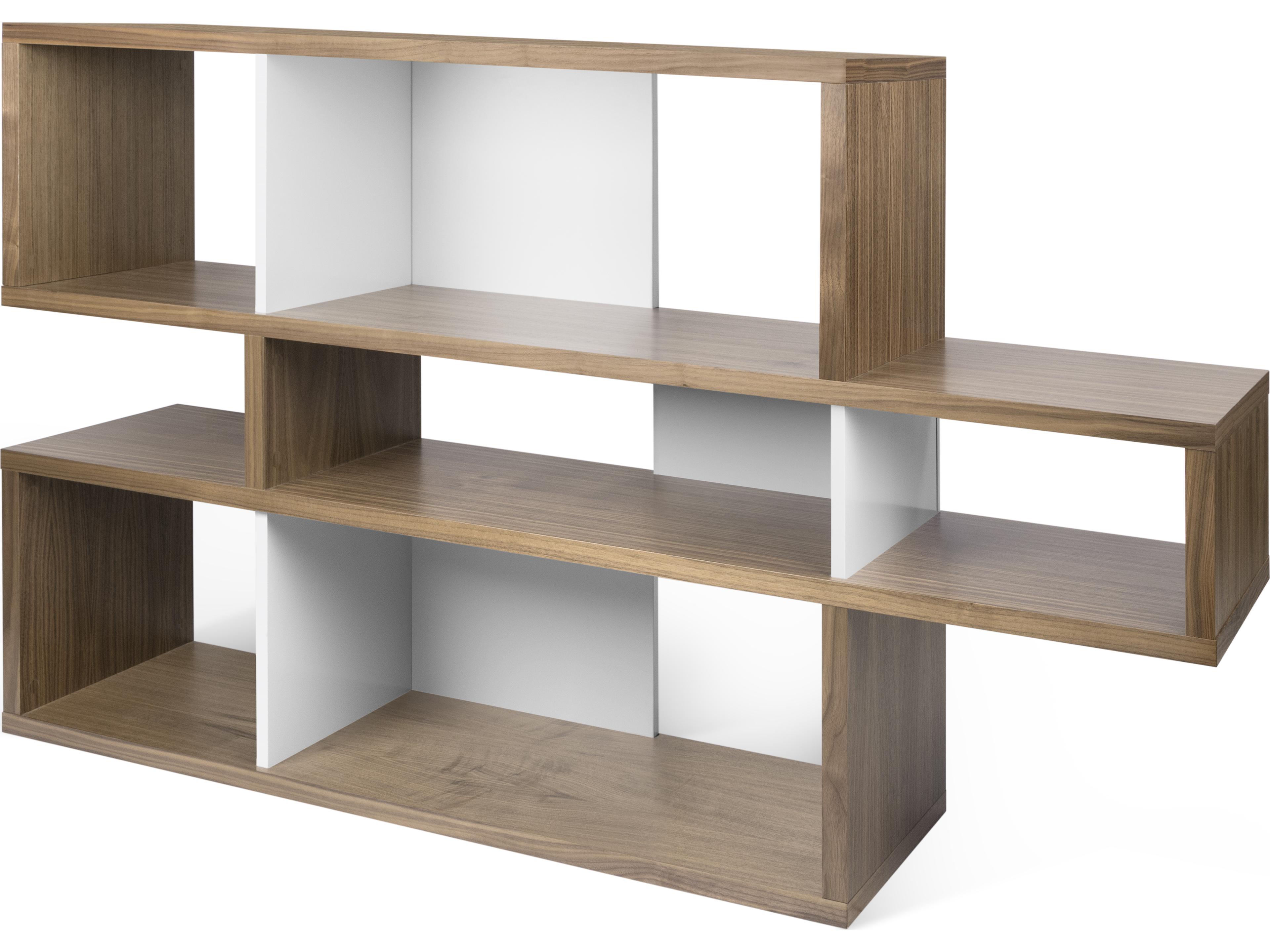 TemaHome London Walnut Frame Bookcase