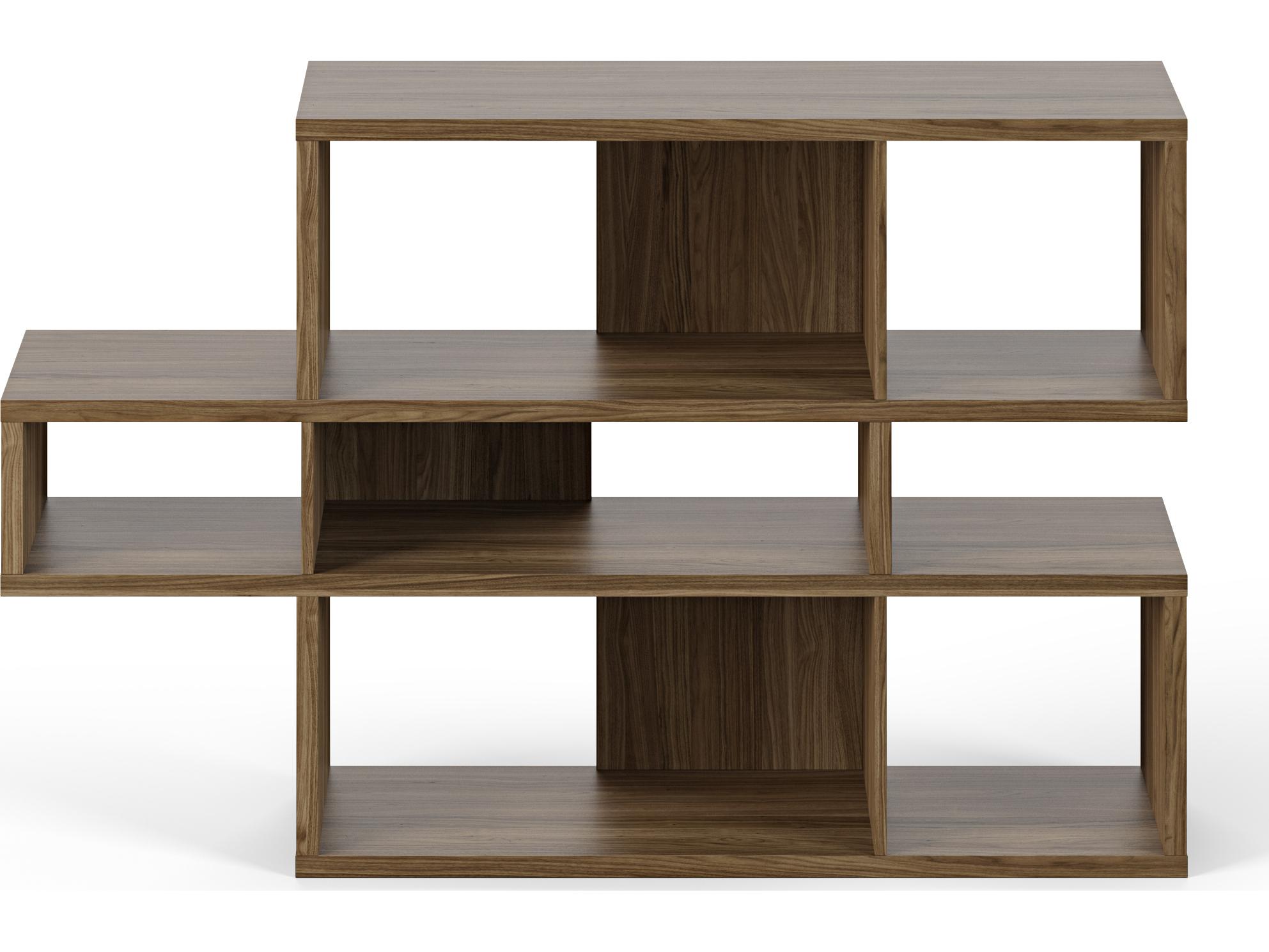 TemaHome London Walnut Frame Bookcase