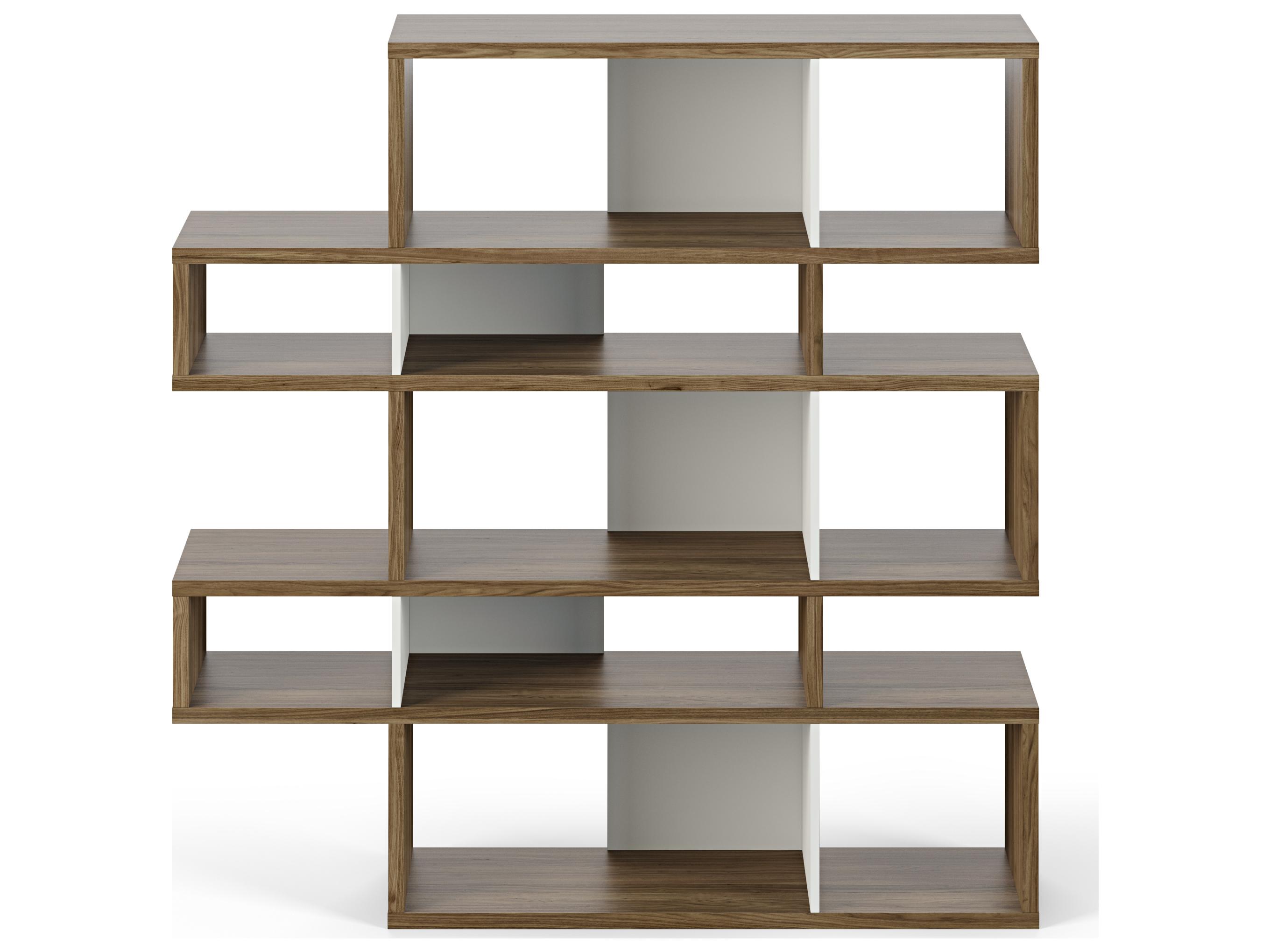 TemaHome London Walnut Frame Bookcase