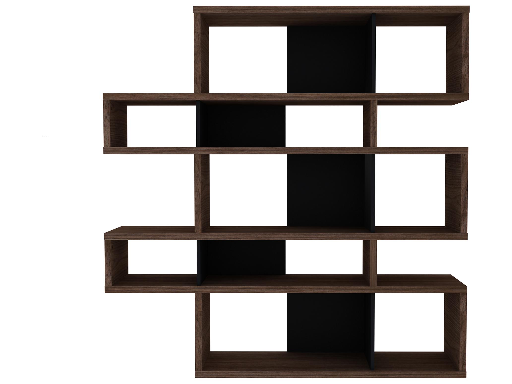 TemaHome London Walnut Frame Bookcase