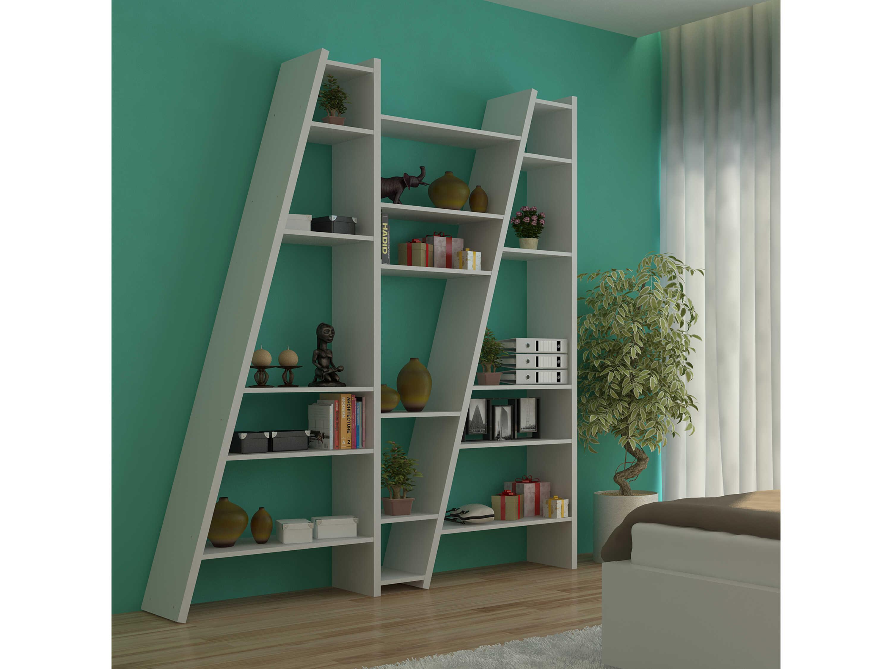 TemaHome Delta Pure White Bookcase