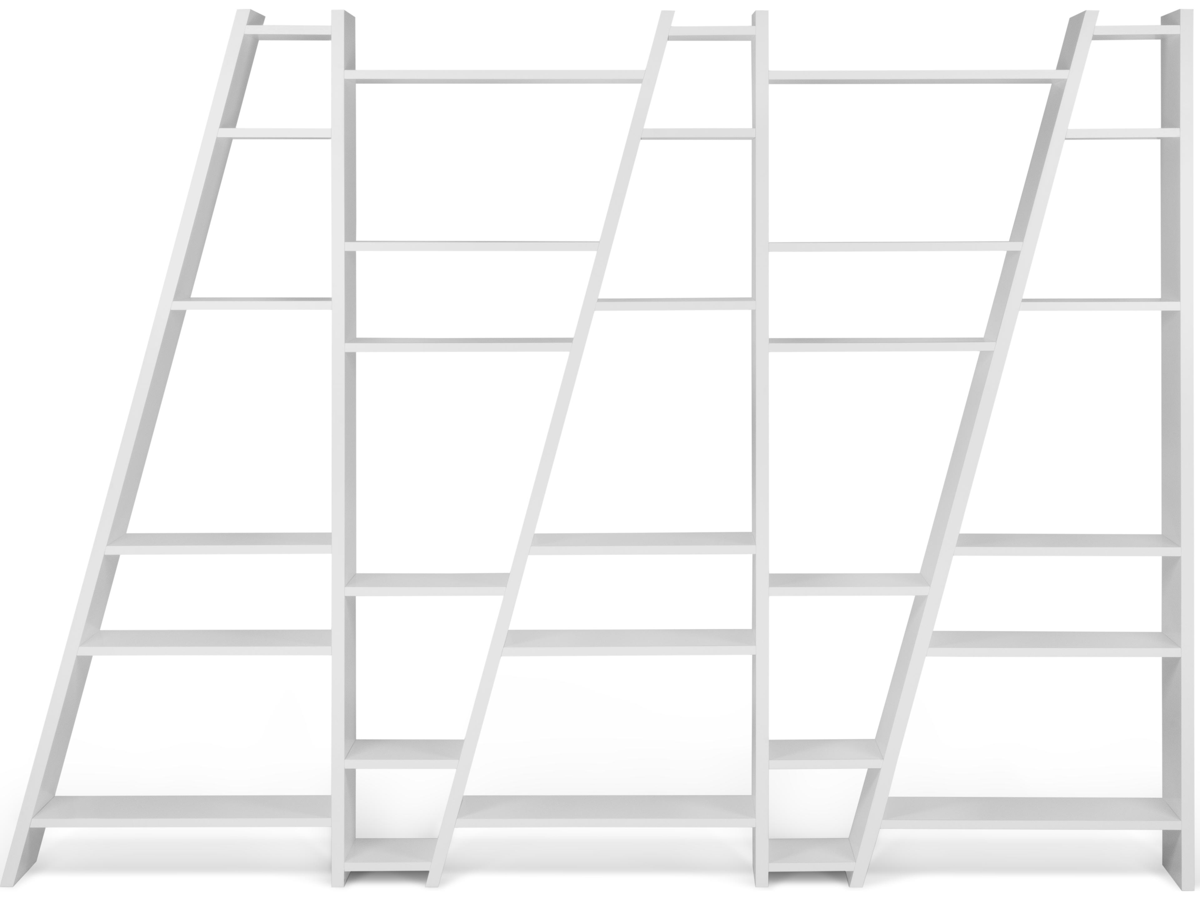 TemaHome Delta Pure White Bookcase