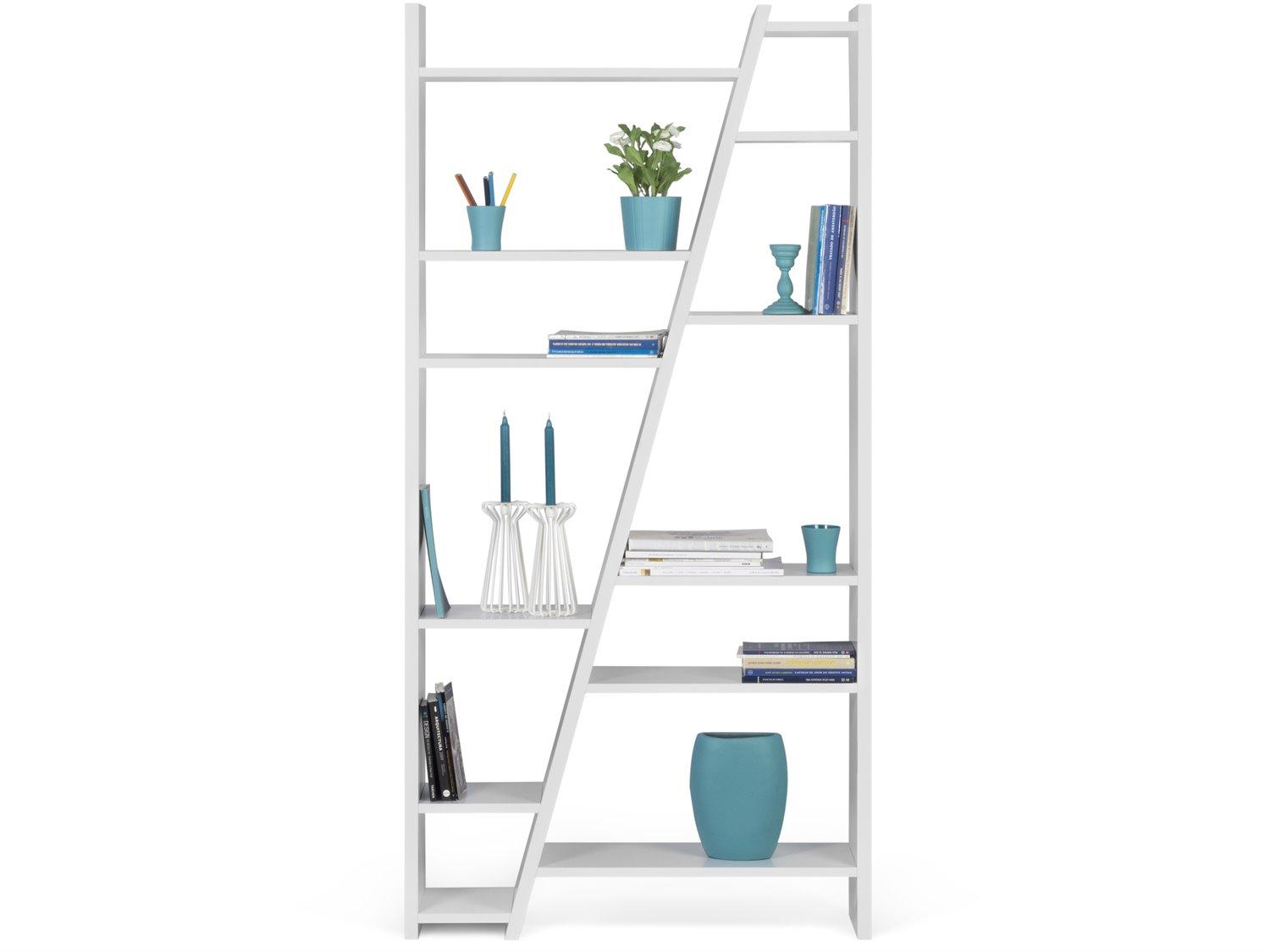 TemaHome Delta Pure White Bookcase