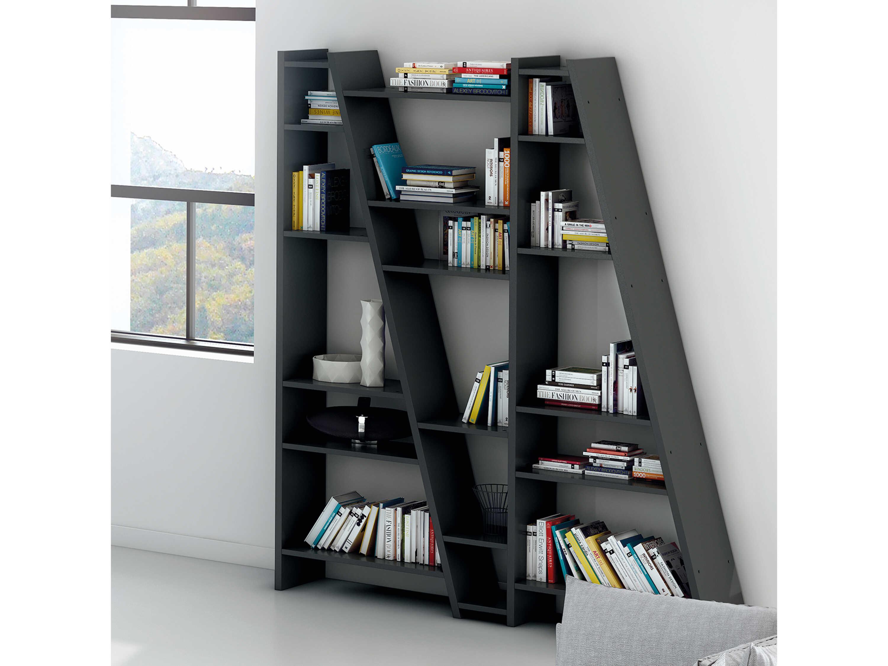 TemaHome Delta Pure Black Bookcase