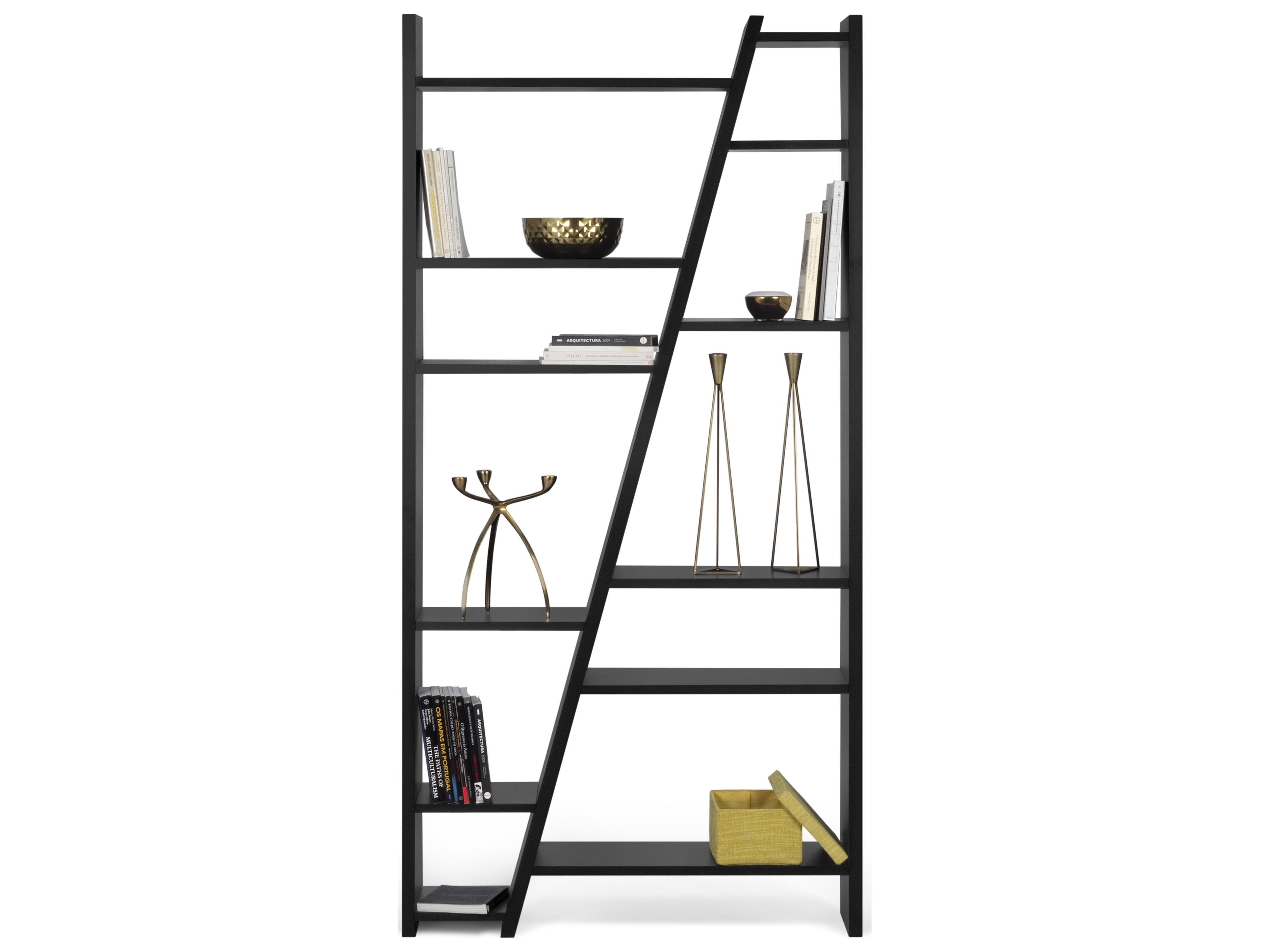 TemaHome Delta Pure Black Bookcase