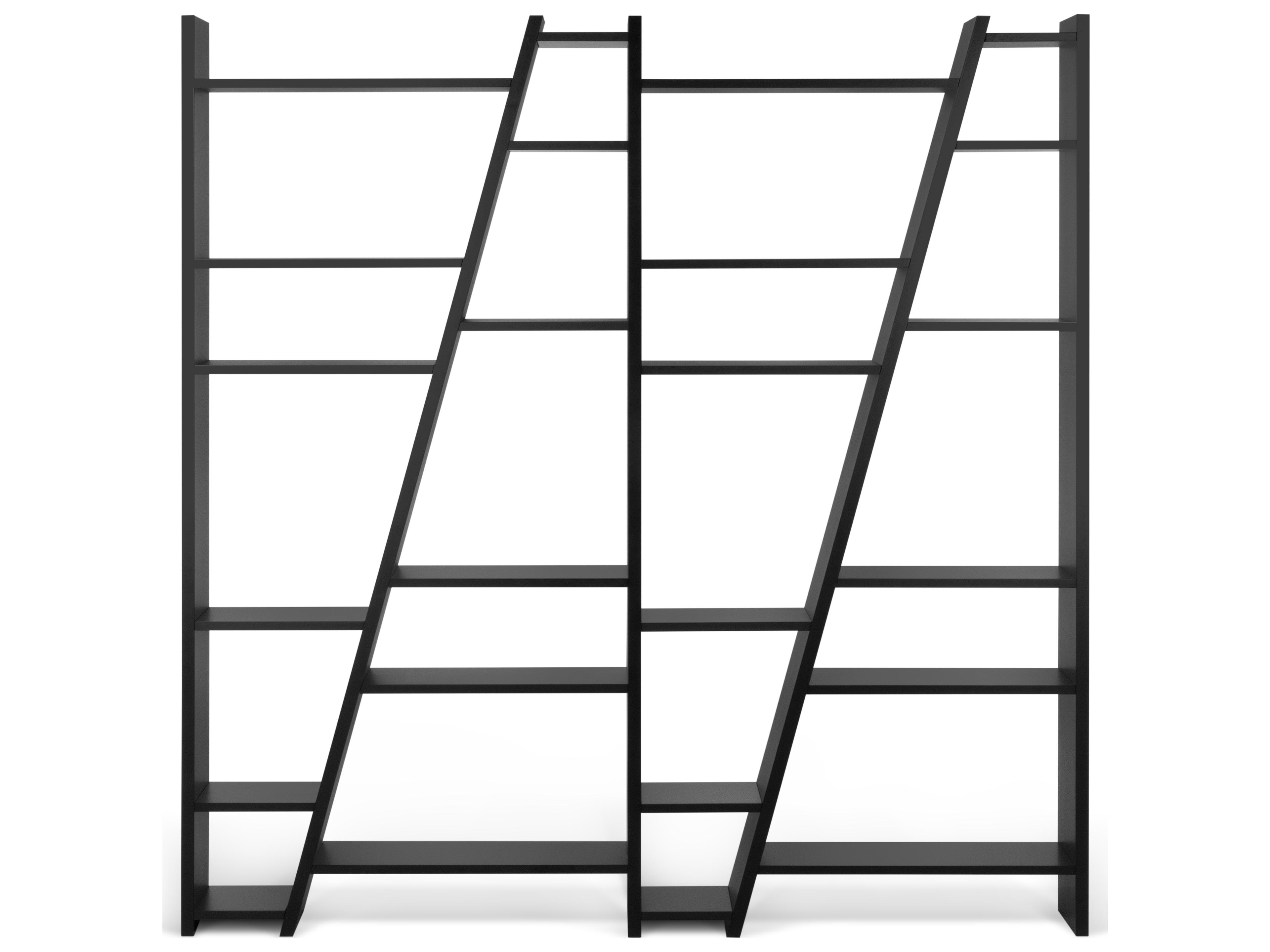 TemaHome Delta Pure Black Bookcase