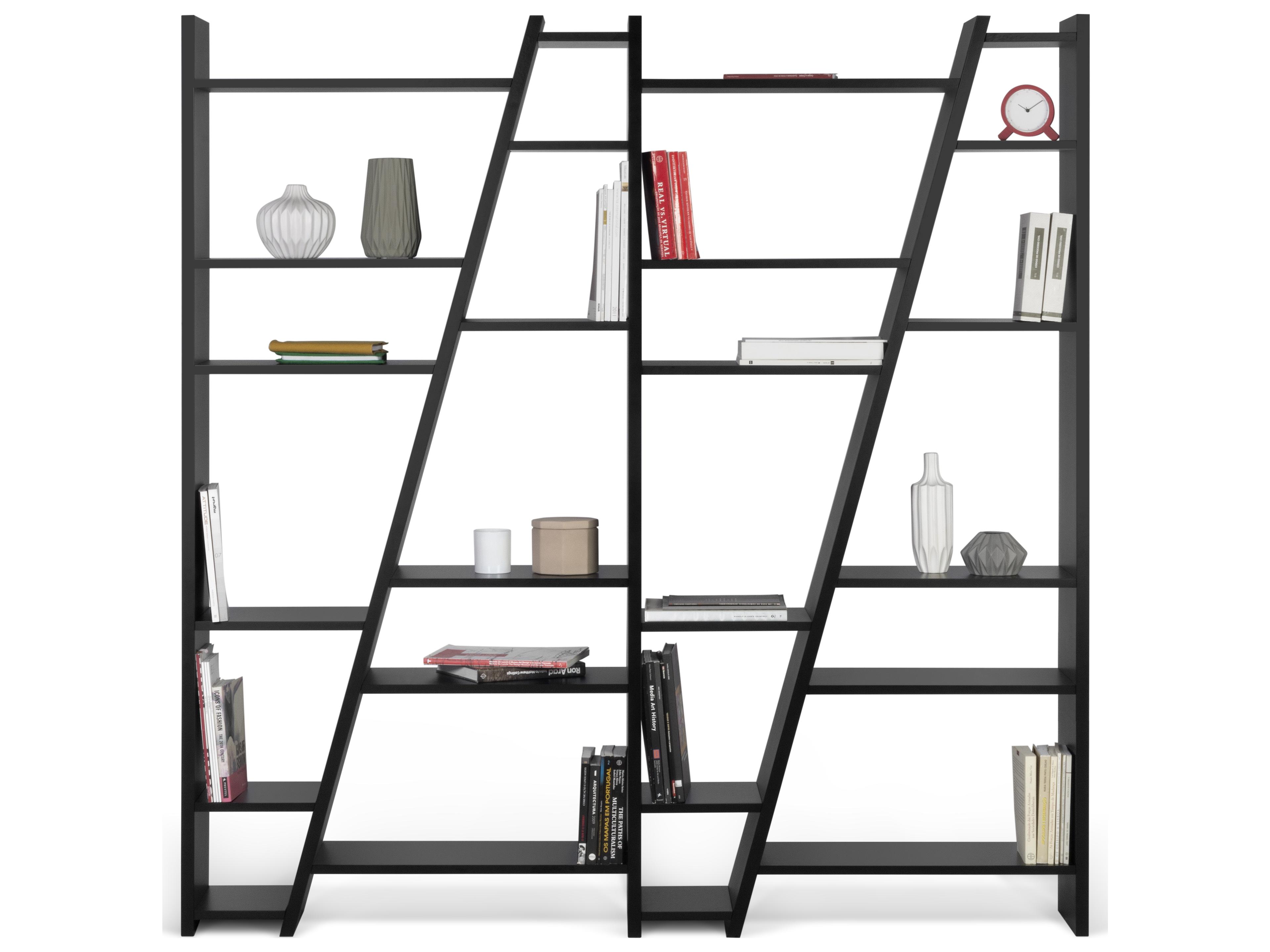 TemaHome Delta Pure Black Bookcase