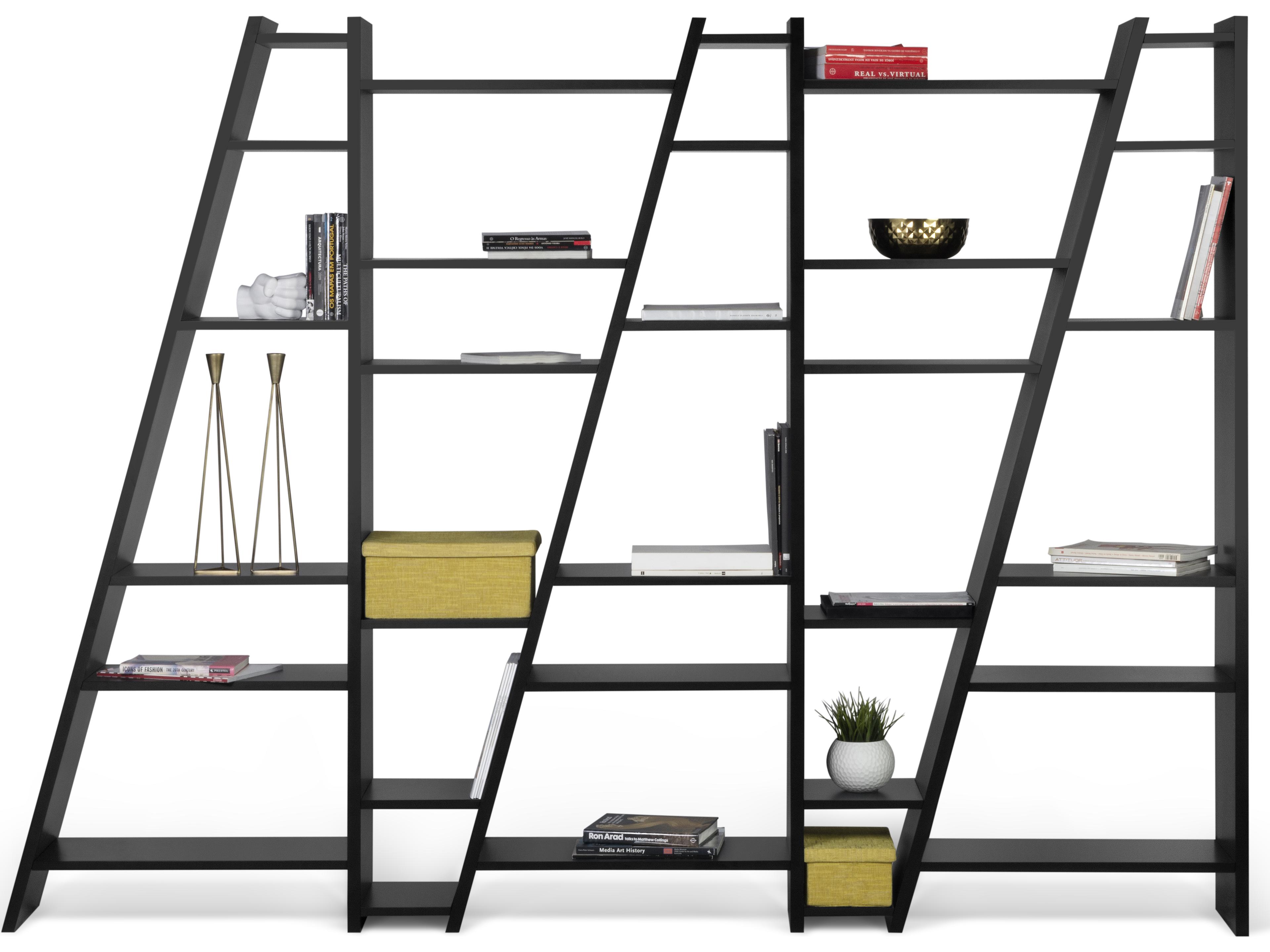 TemaHome Delta Pure Black Bookcase
