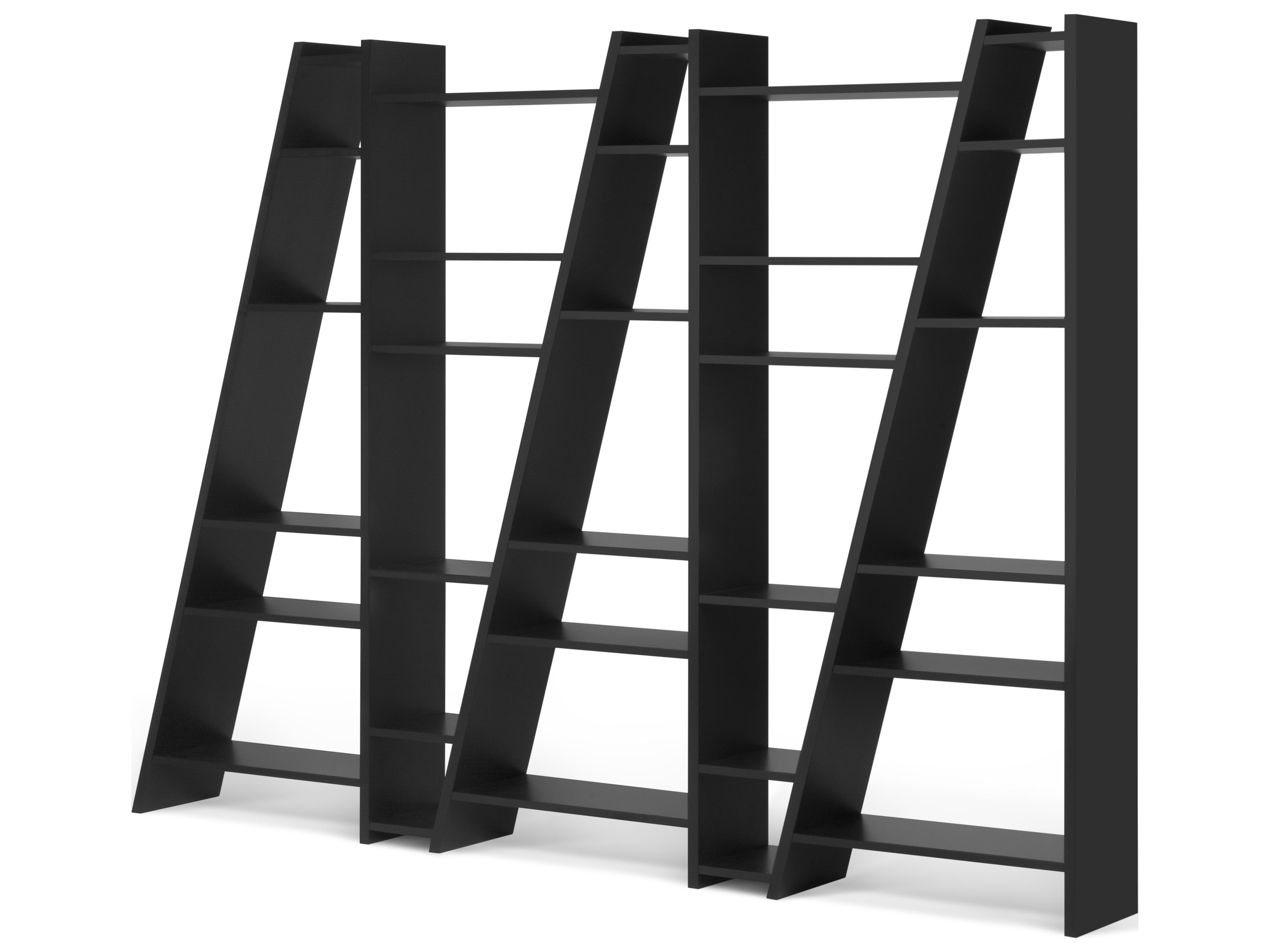 TemaHome Delta Pure Black Bookcase