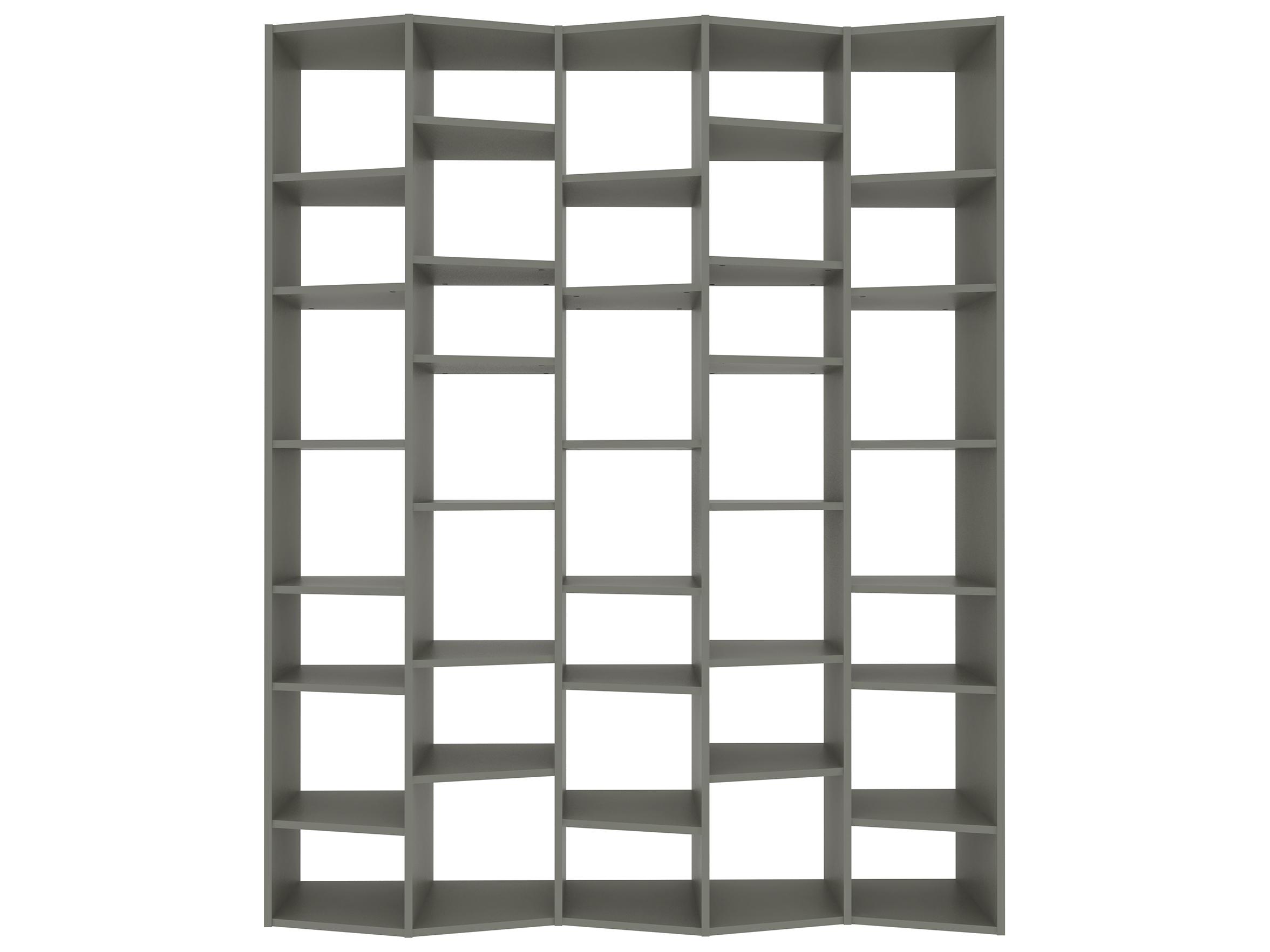 TemaHome Valsa Matte Grey Bookcase