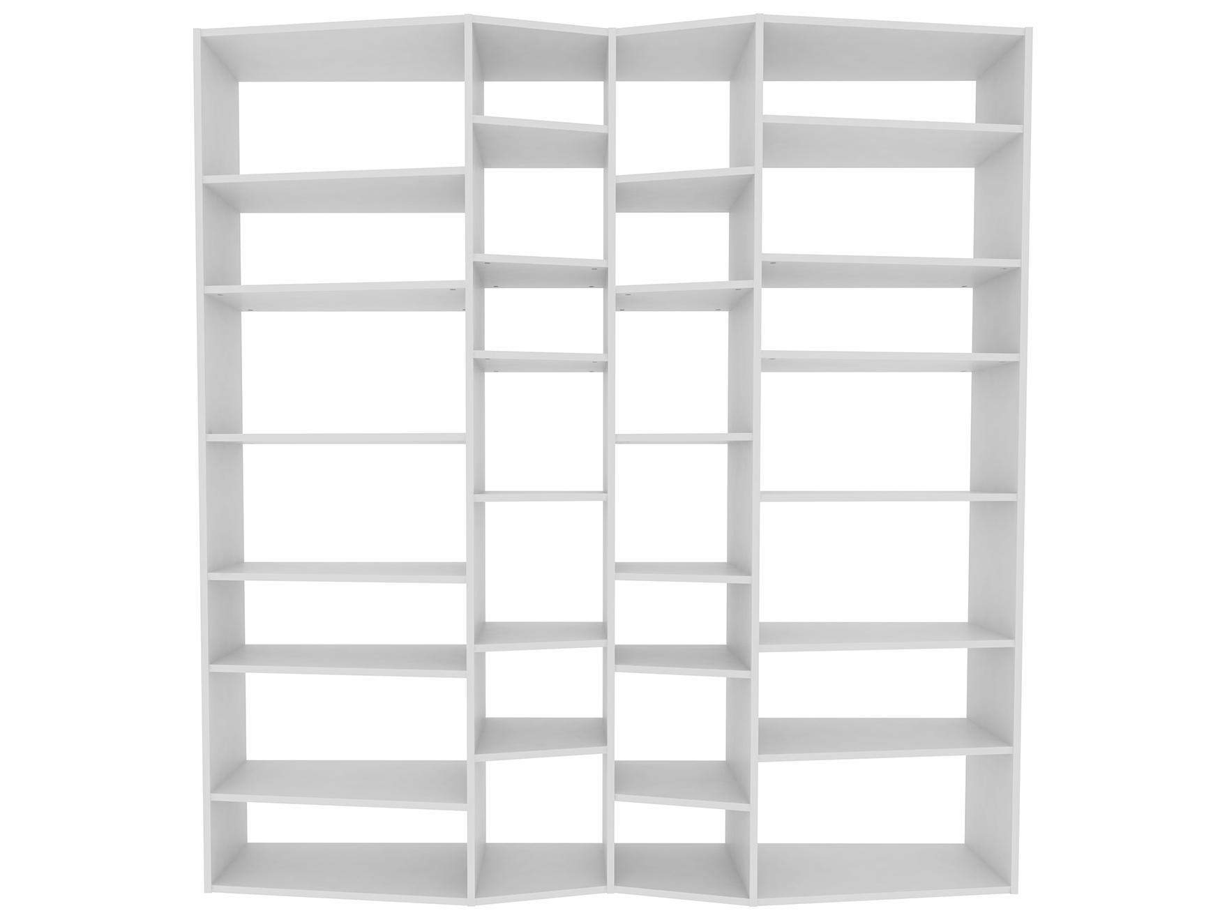 TemaHome Valsa Pure White Bookcase