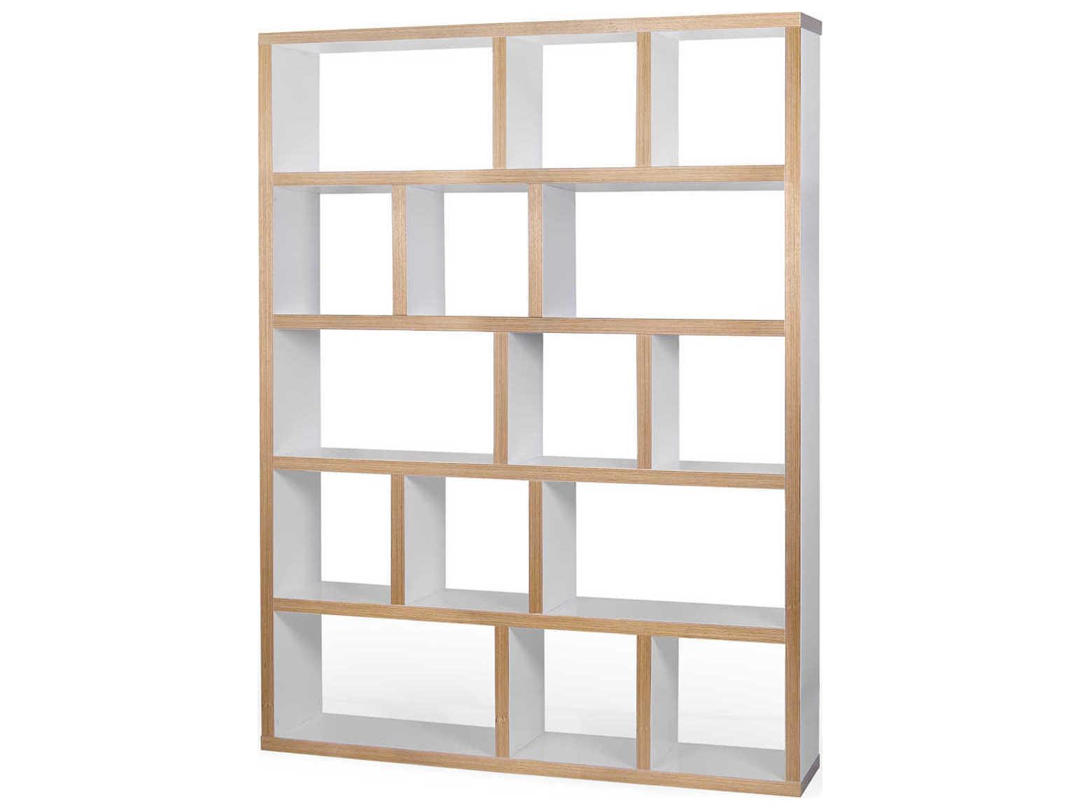 TemaHome Berlin Pure White Plywood Bookcase
