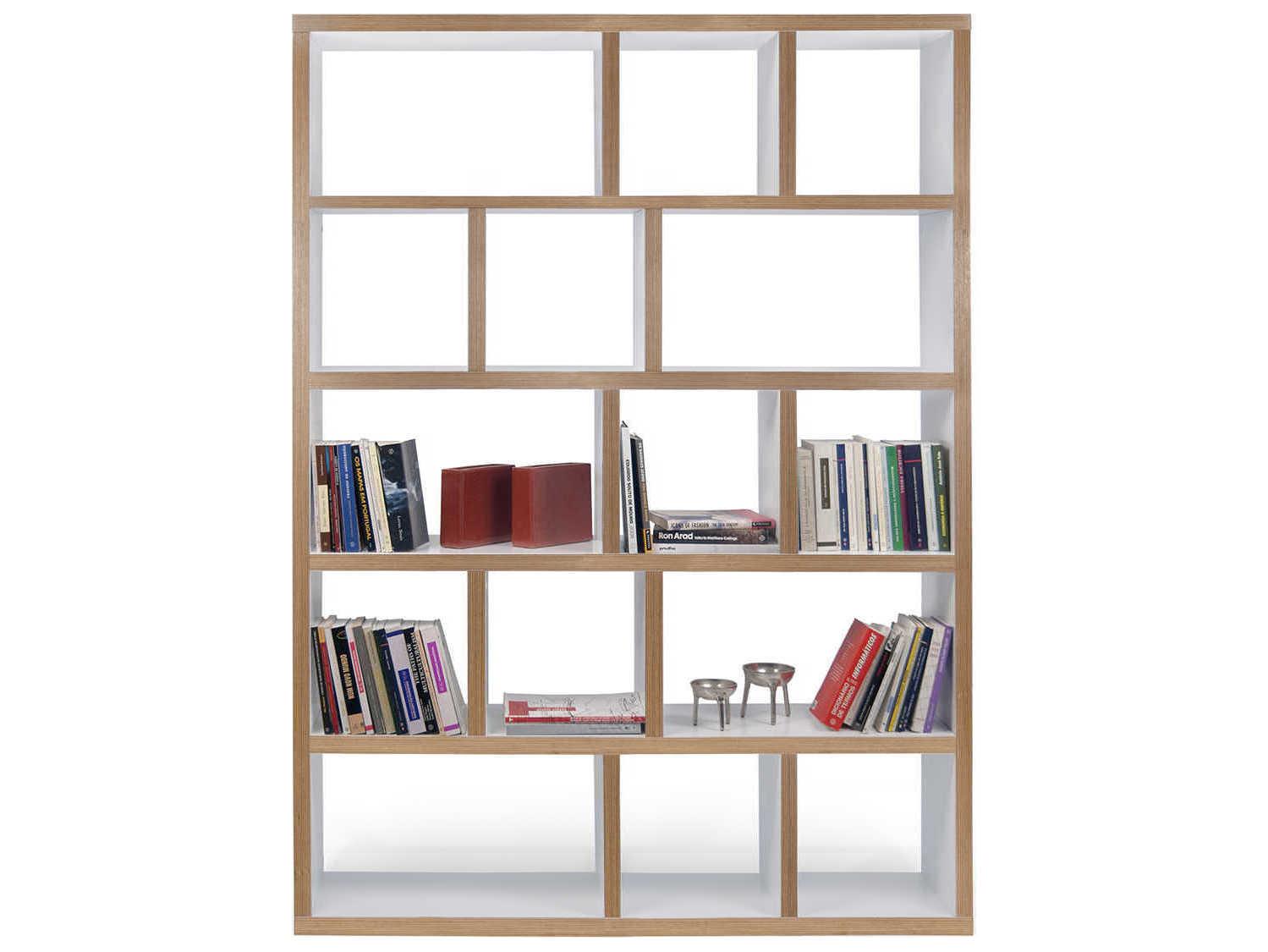 TemaHome Berlin Pure White Plywood Bookcase