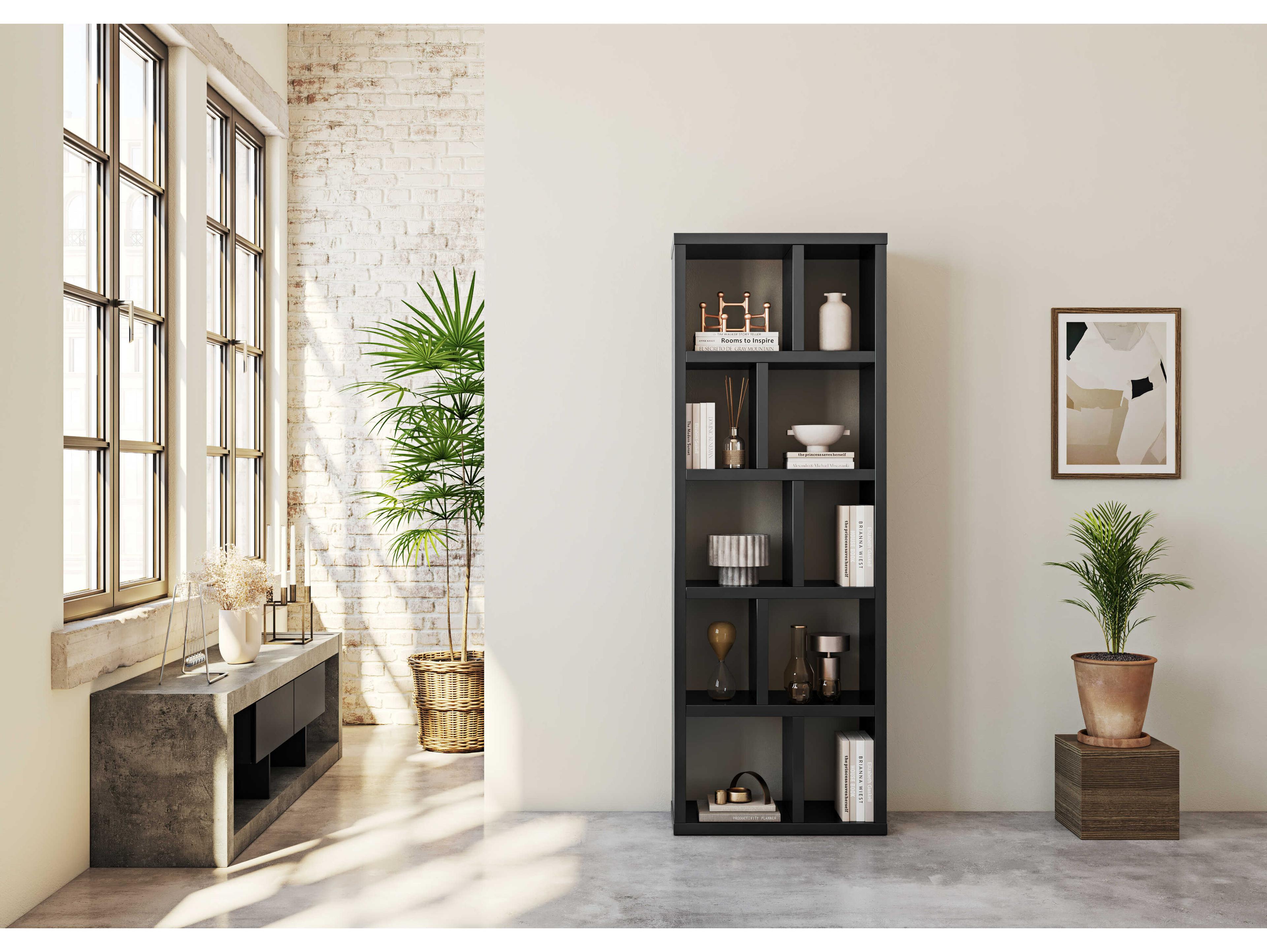 TemaHome Berlin Pure Black Bookcase