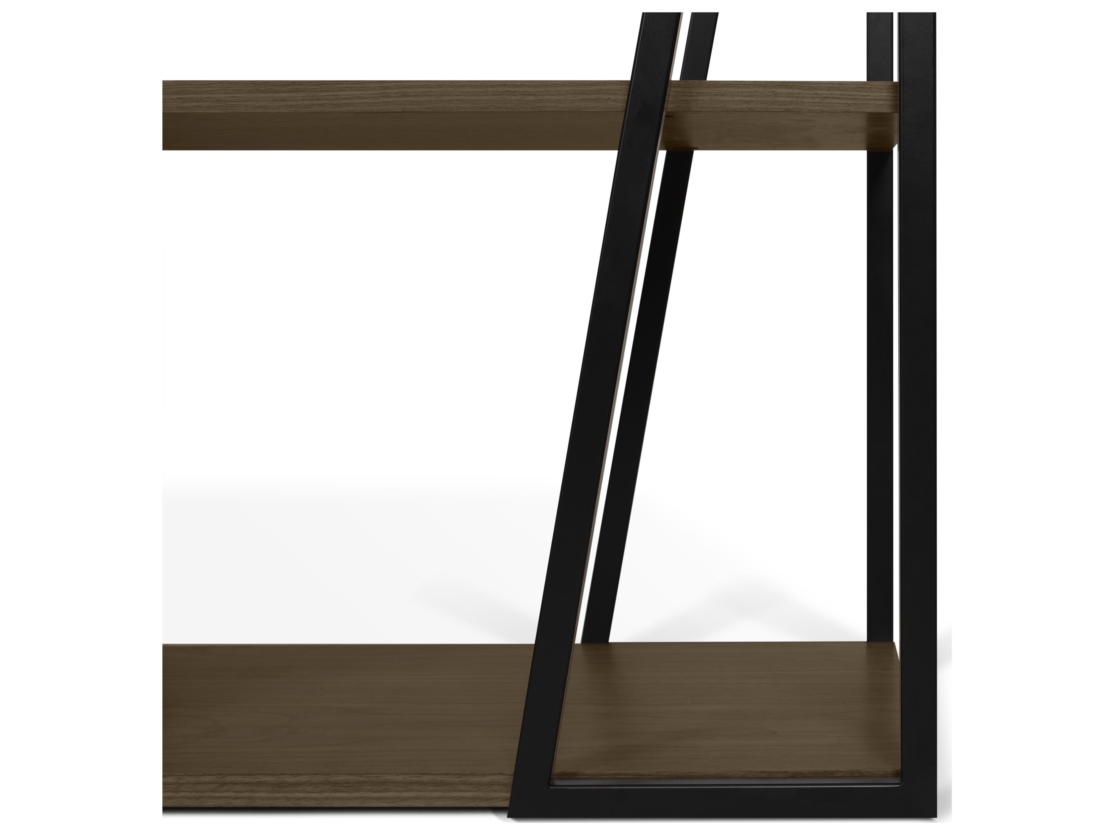 TemaHome Albi 75" Walnut Wood And Black Steel Sideboard