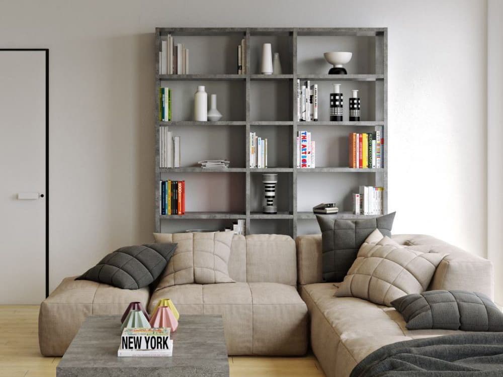 TemaHome Pombal Concrete Look Bookcase
