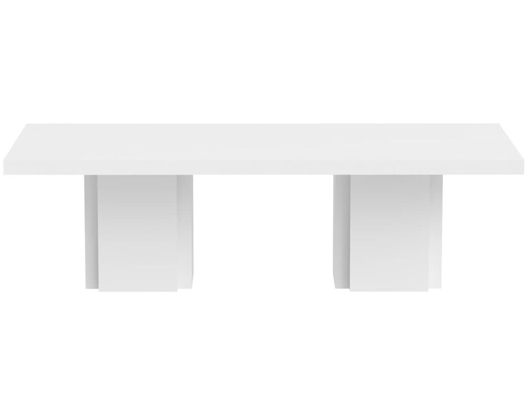 TemaHome Dusk High Gloss White Conference Table Desk