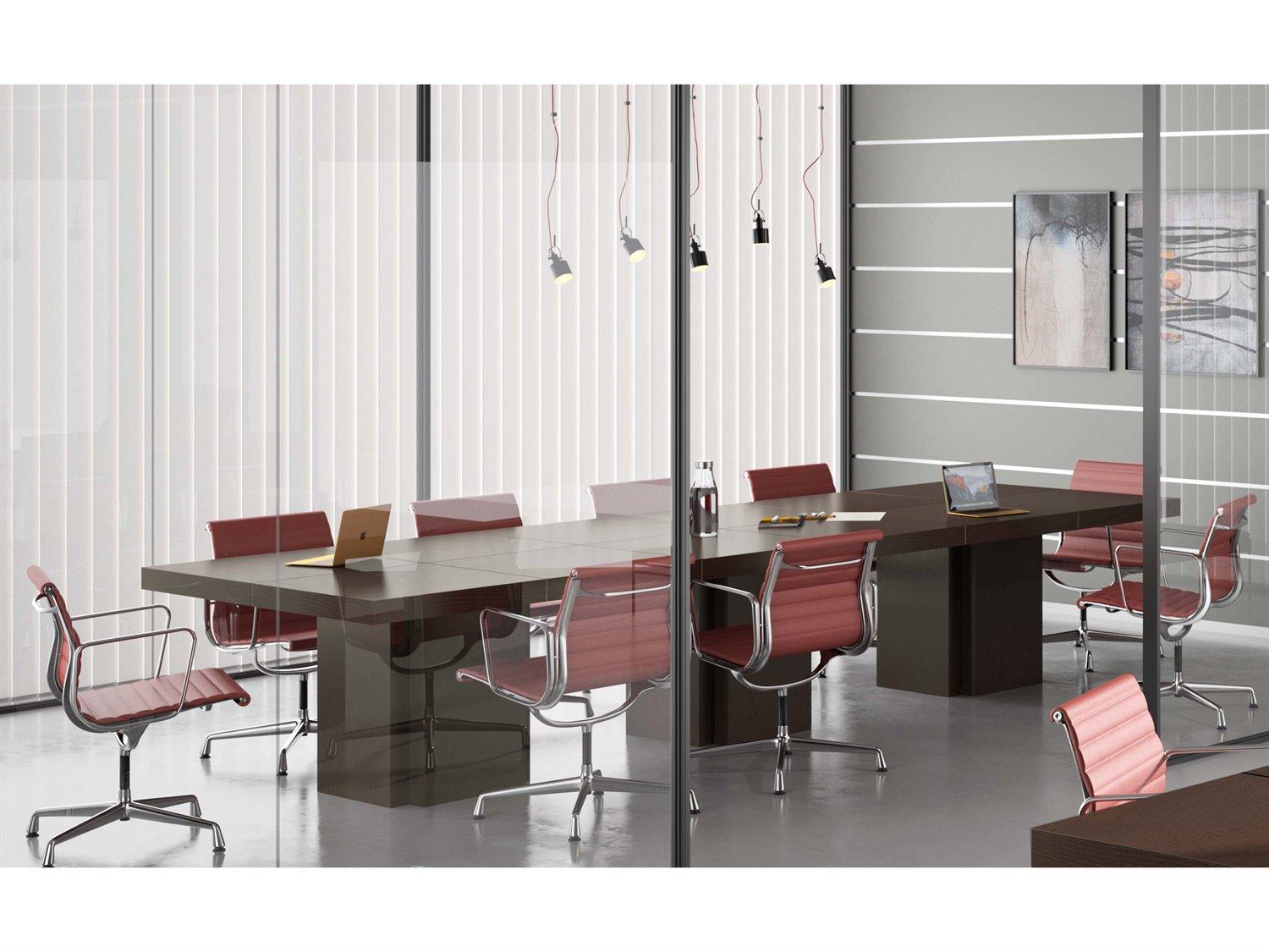 TemaHome Dusk Chocolate Brown Conference Table Desk