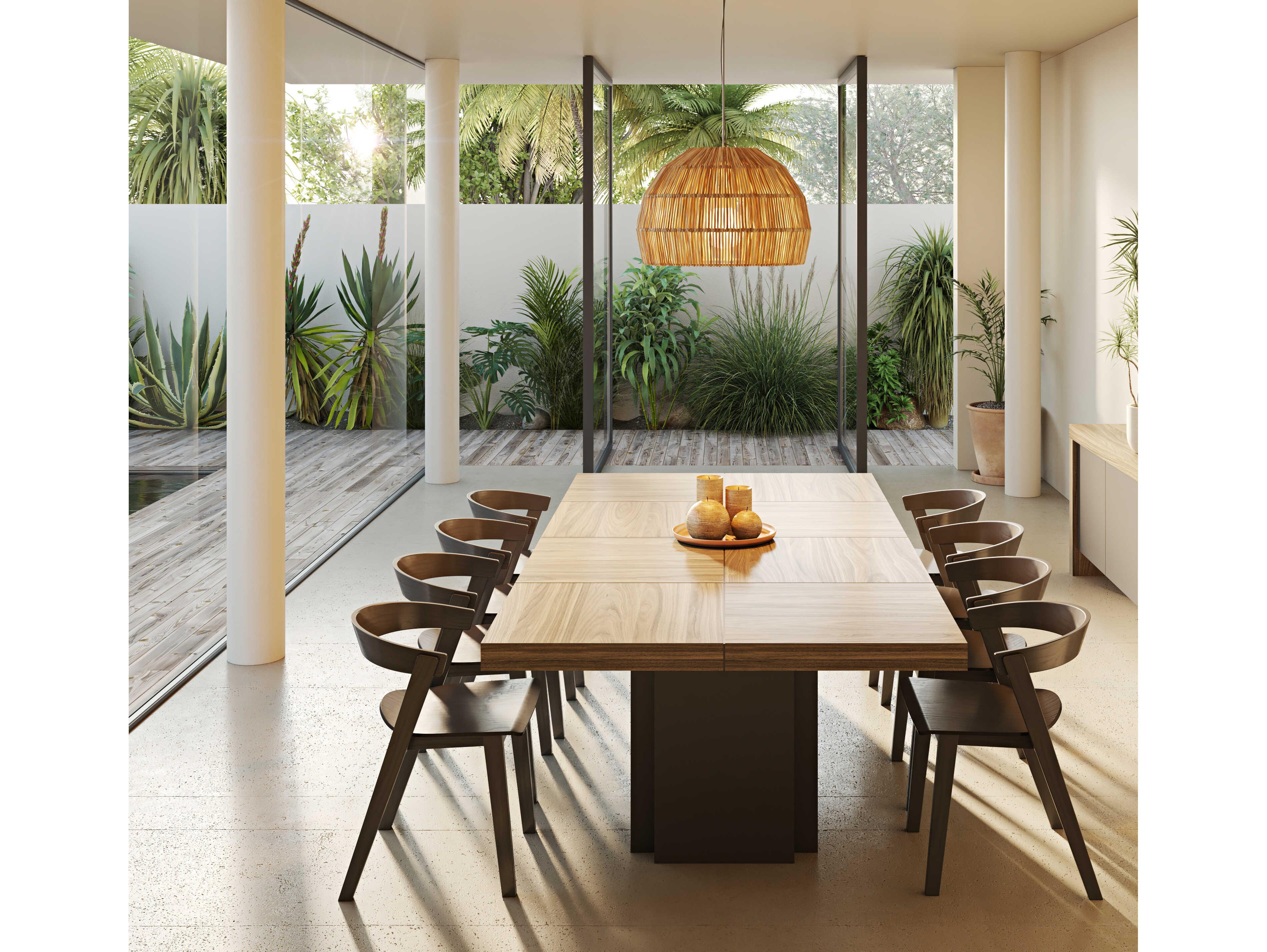 TemaHome Dusk Melamine Walnut & Pure Black Brown Conference Table Desk