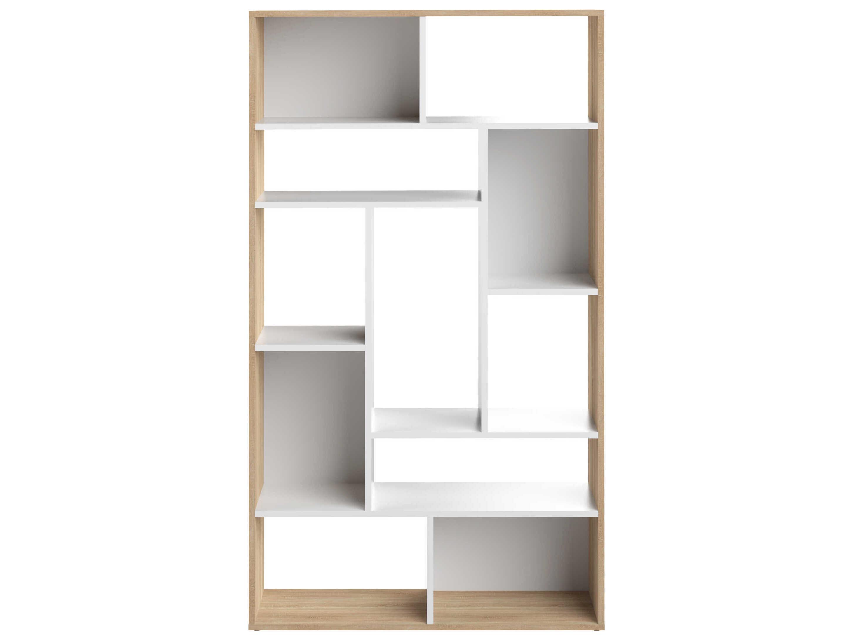 TemaHome Seoul Melamine White Natural Oak Bookcase