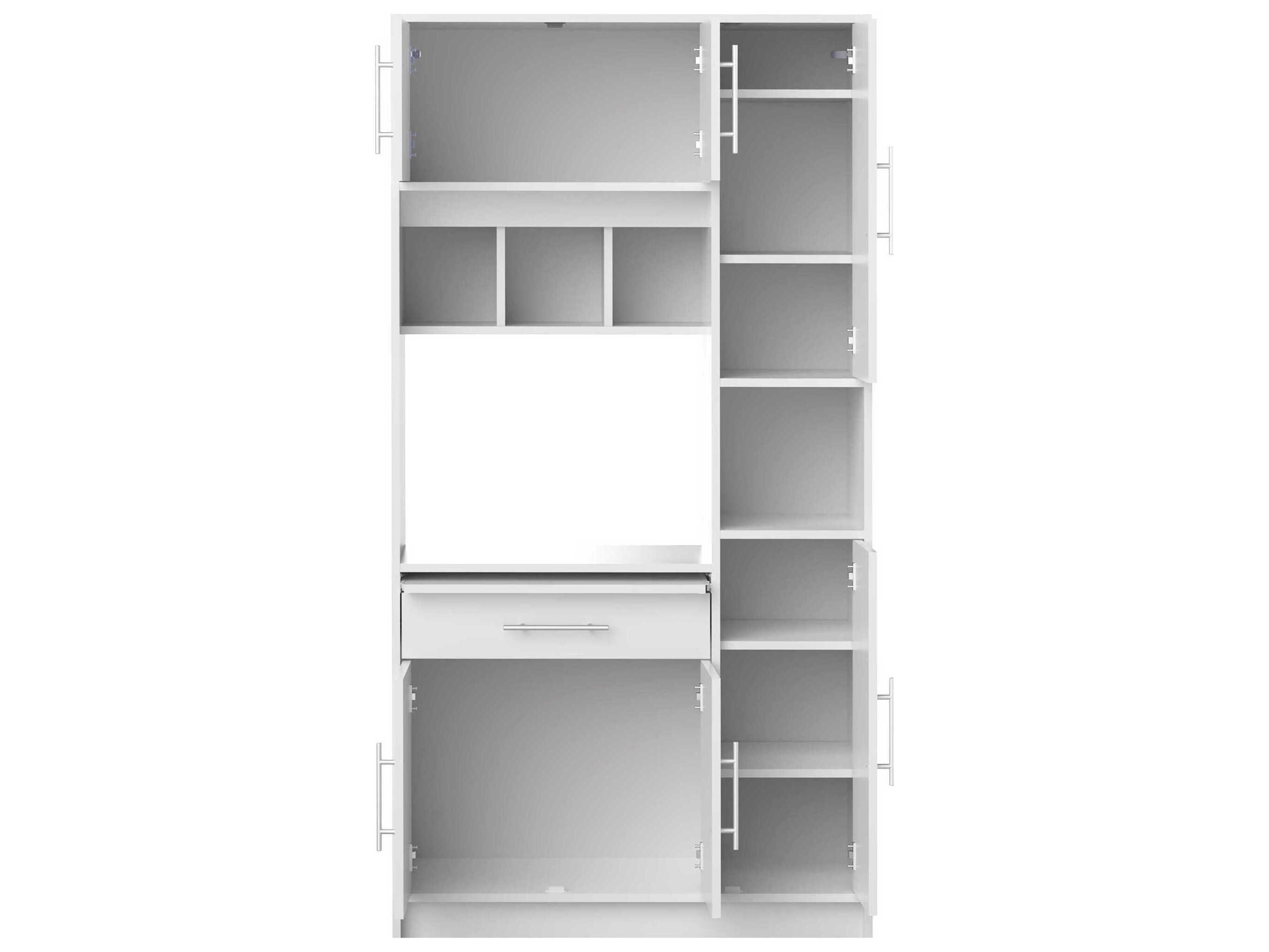 TemaHome Louise Melamine White Kitchen Pantry