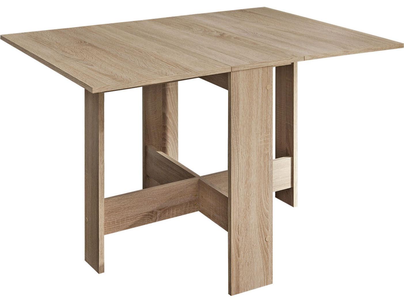 TemaHome Papillon Rectangular Wood Natural Oak Color Dining Table