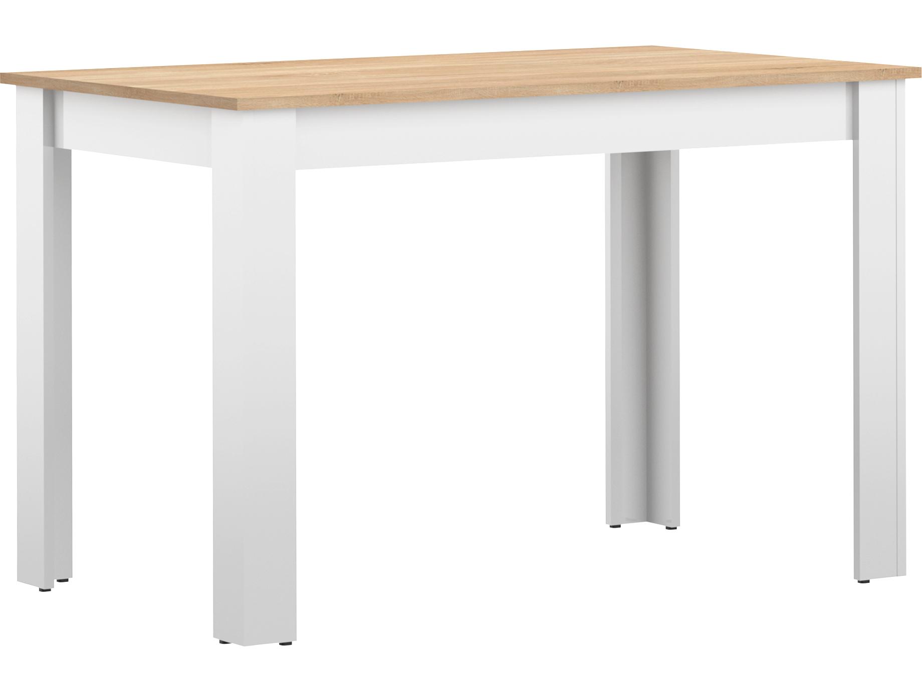 TemaHome Nice Rectangular Wood White Oak Color Dining Table