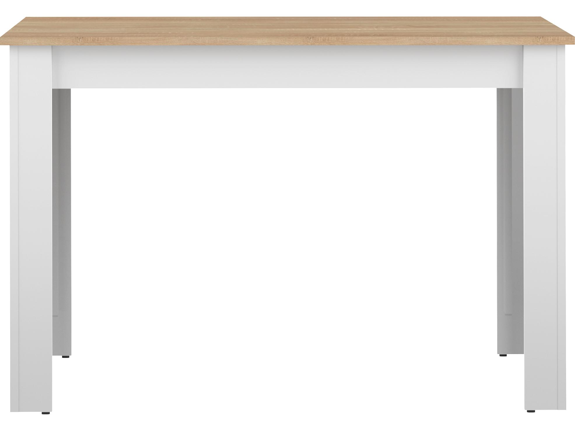 TemaHome Nice Rectangular Wood White Oak Color Dining Table