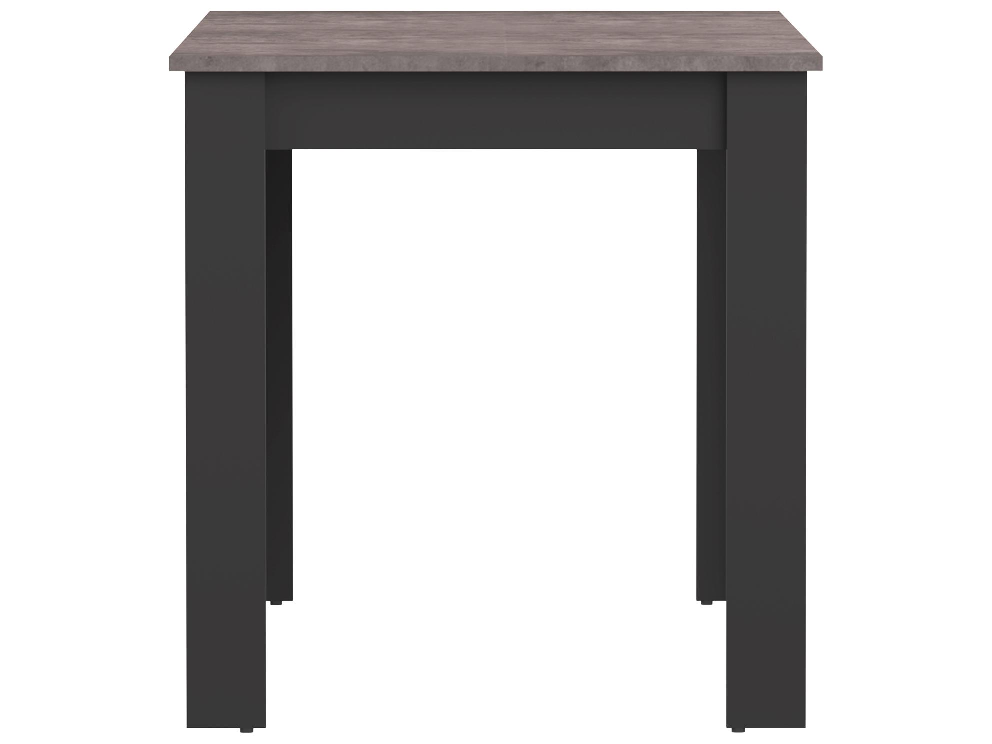 TemaHome Nice Rectangular Wood Black Concrete Look Dining Table