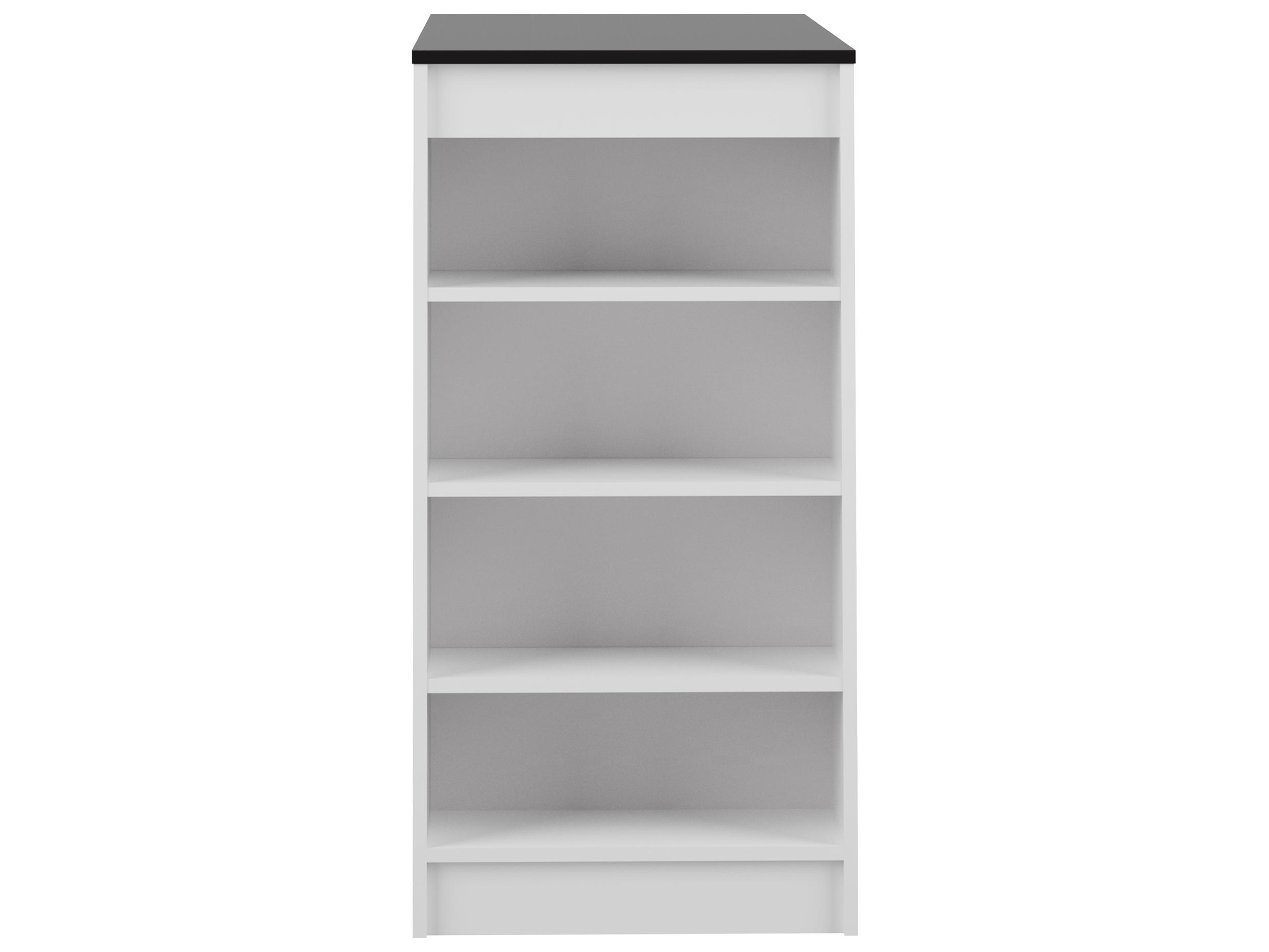 TemaHome Aravis White Black Rectangular Bar Table