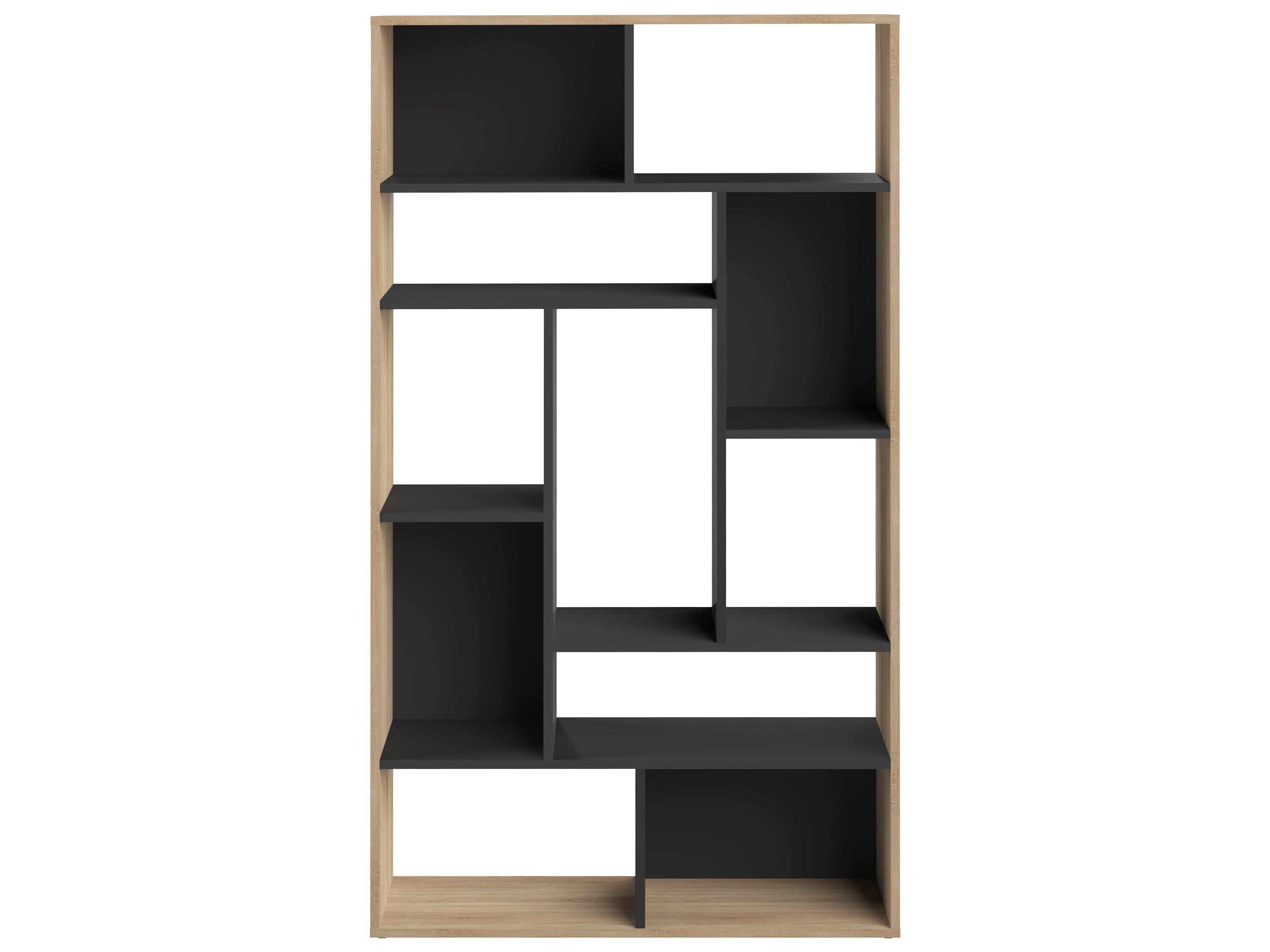 TemaHome Seoul Black Oak Bookcase