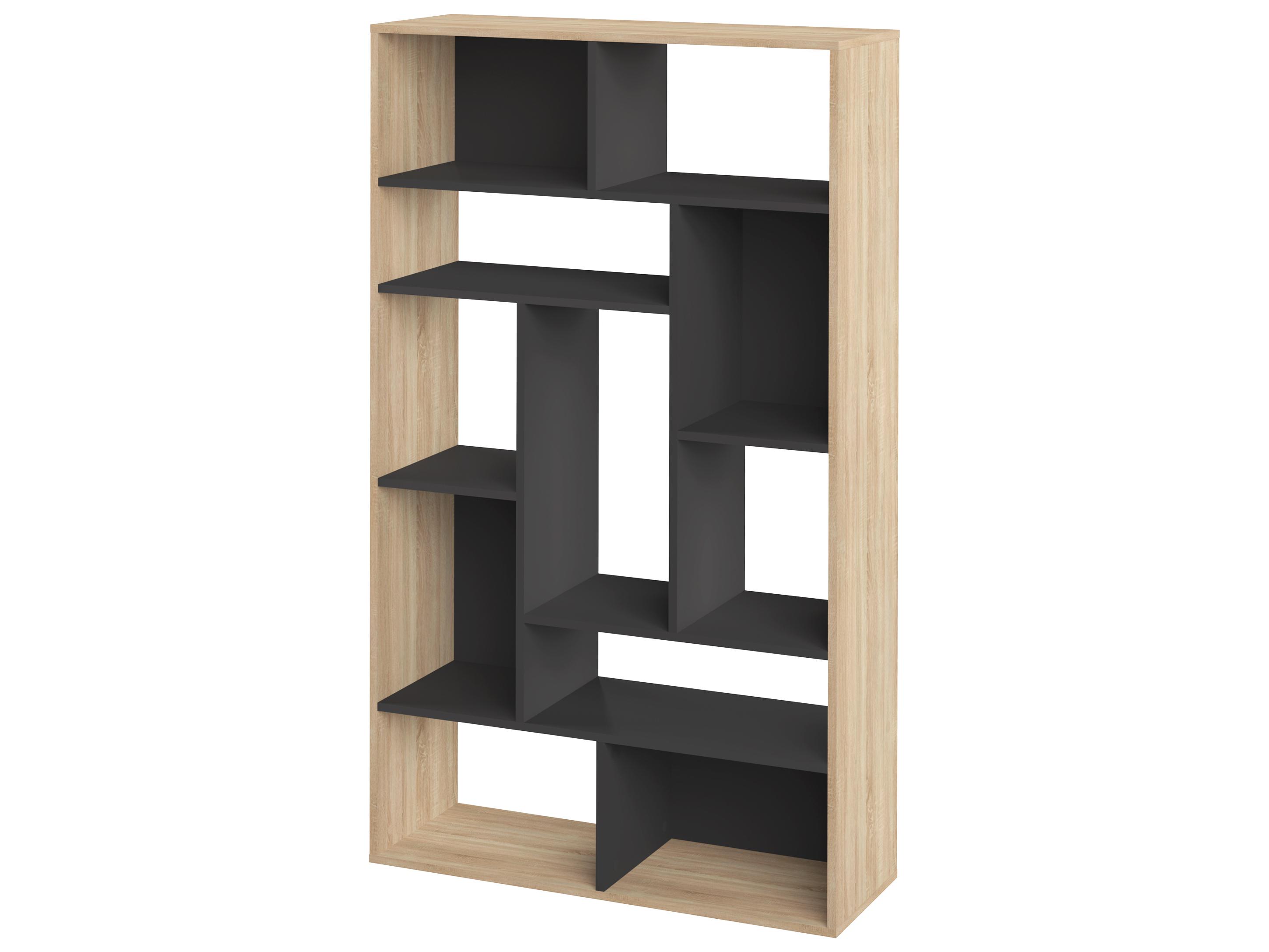 TemaHome Seoul Black Oak Bookcase