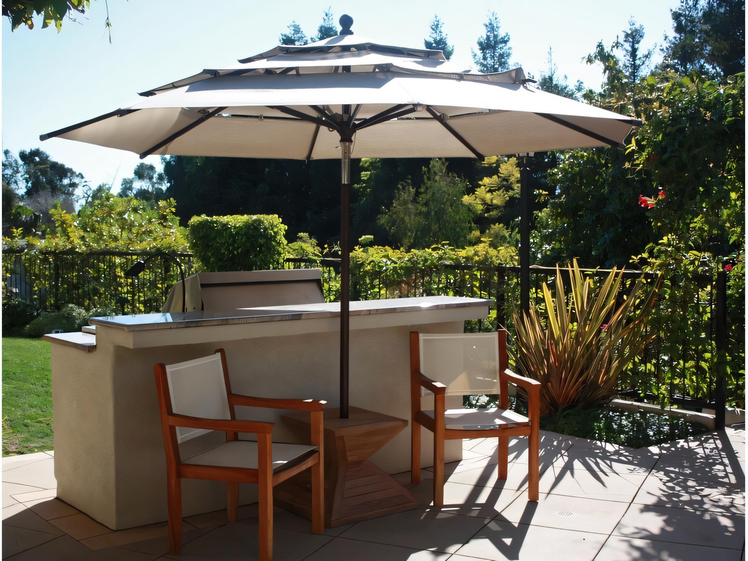 Teak Smith 11Foot Aluminum Umbrella