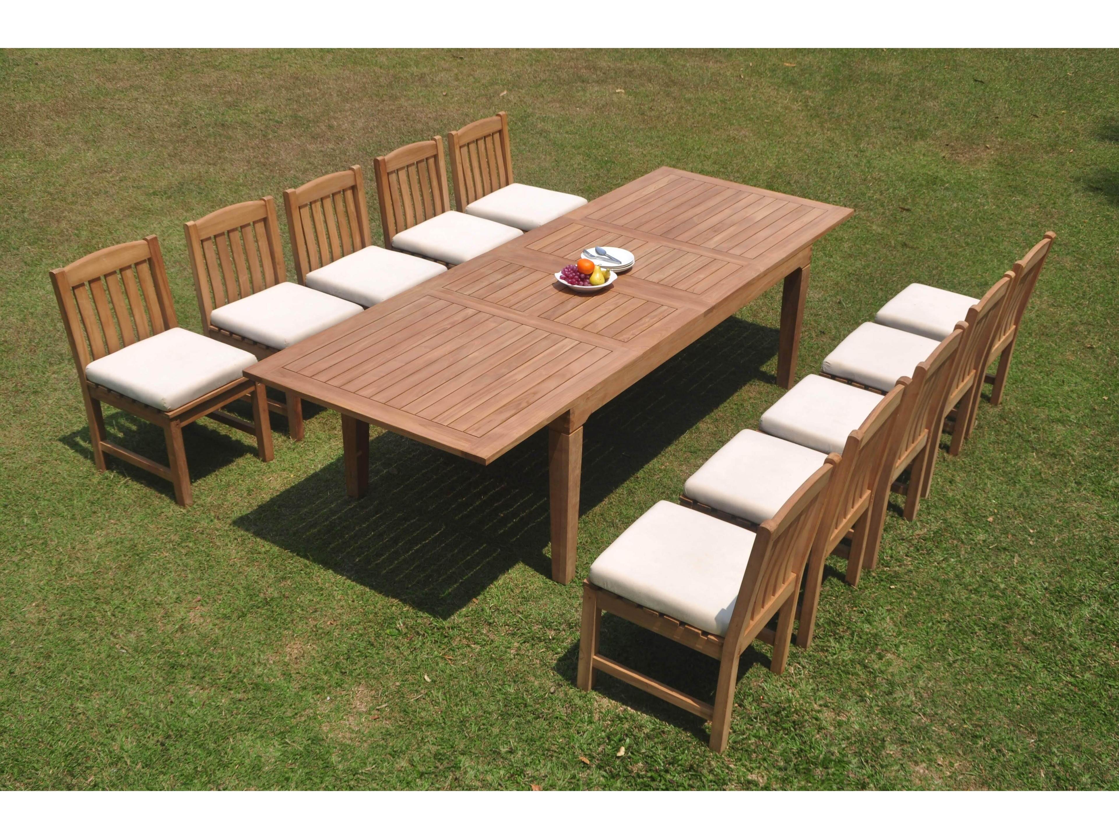 Teak Smith 11 Pieces 122" Rectangular Dining Set