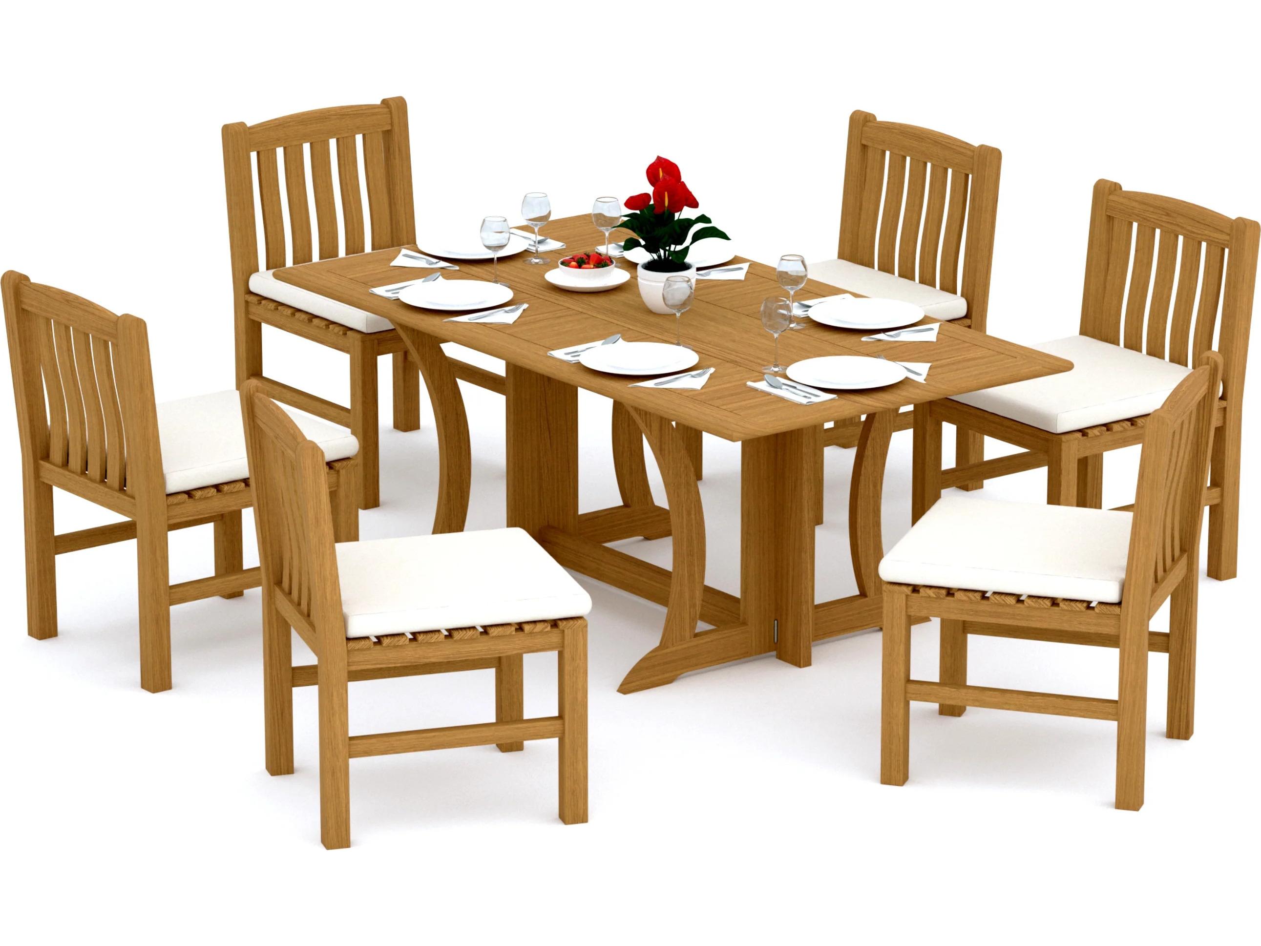 Teak Smith 7 Pieces Warwick 69" Rectangular Dining Set